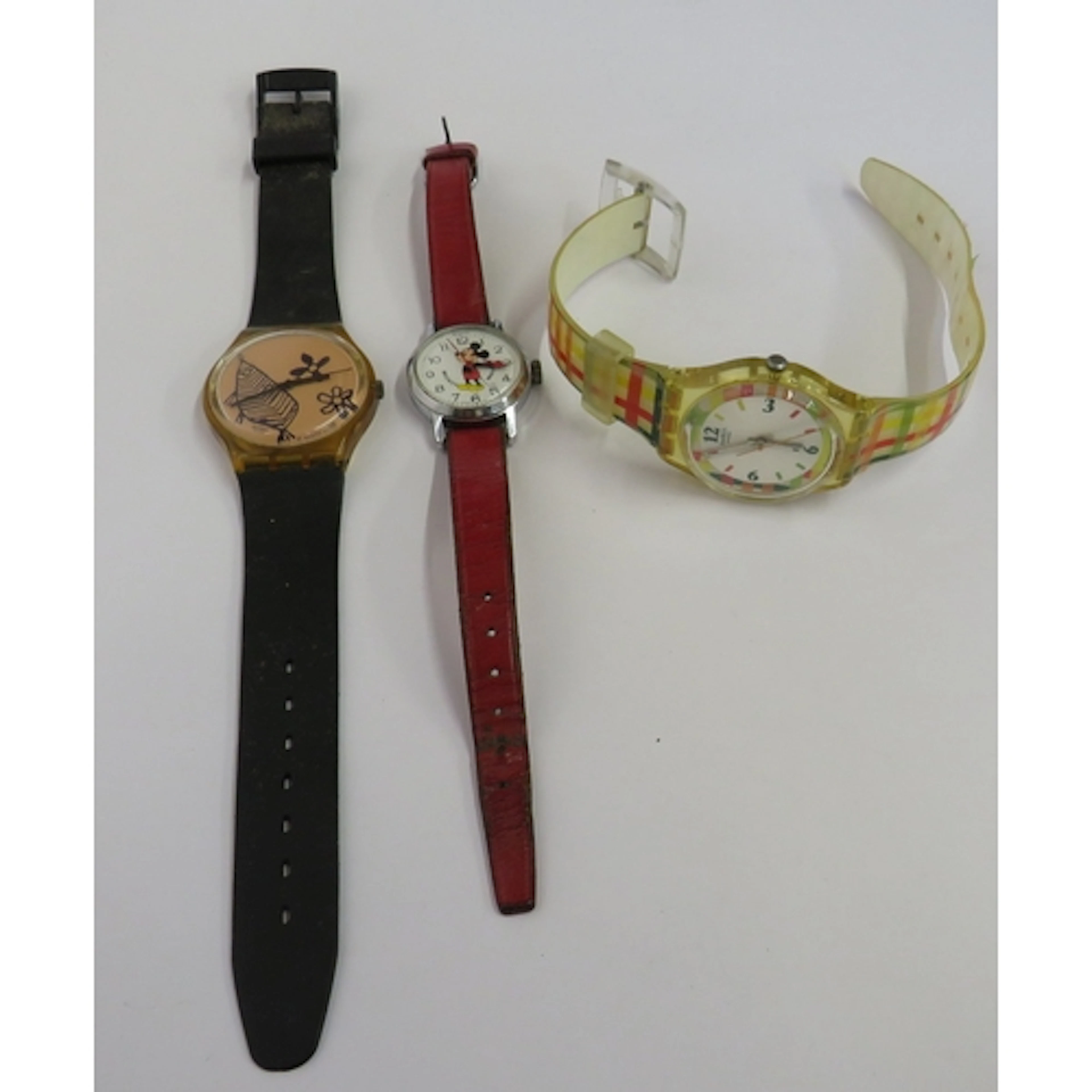 Swatch Fiche De-Ete Gents Wristwatch, Sketch Design 1990s Sw...