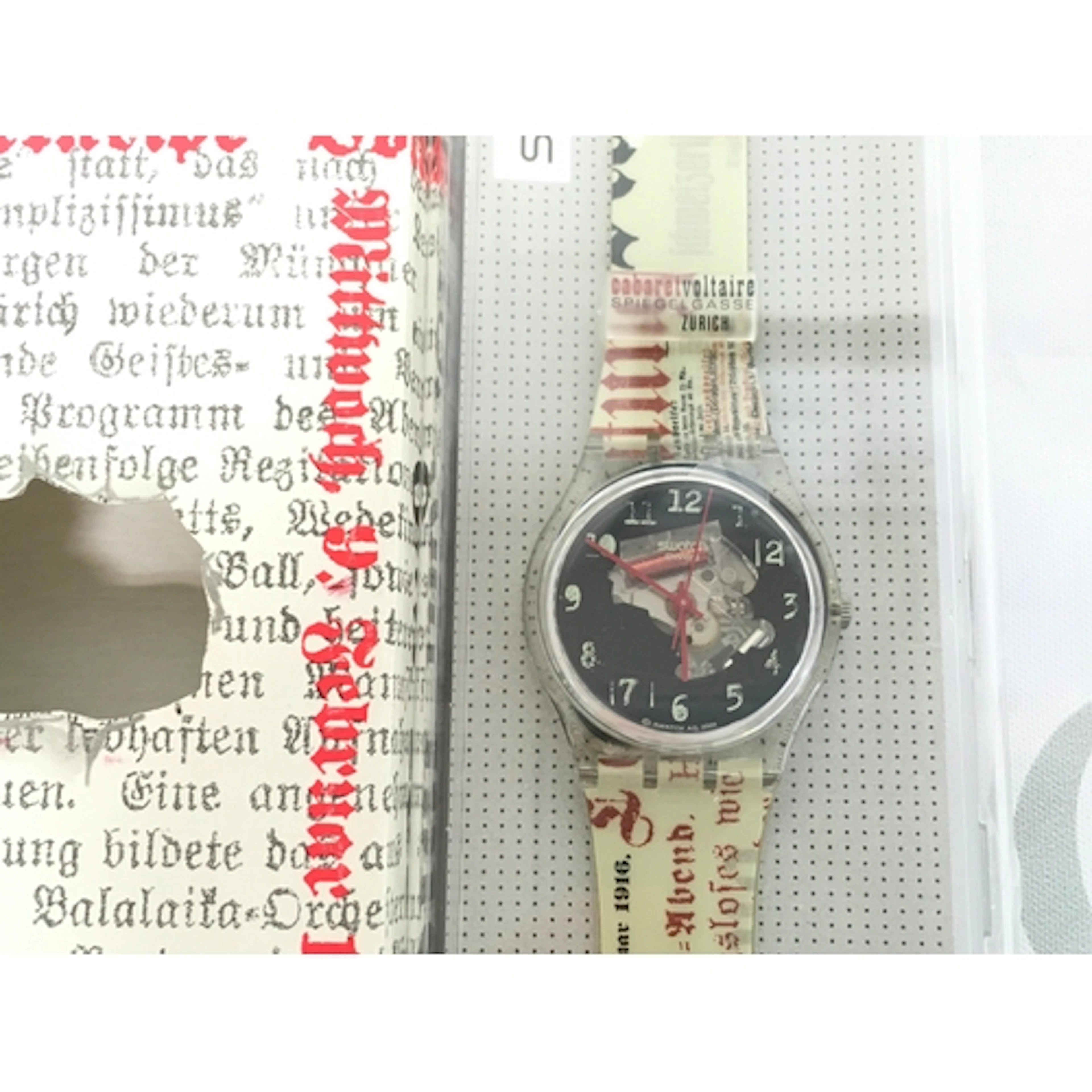 2003 Swatch Special named "Dada Traces" (model GZ184) celebr...