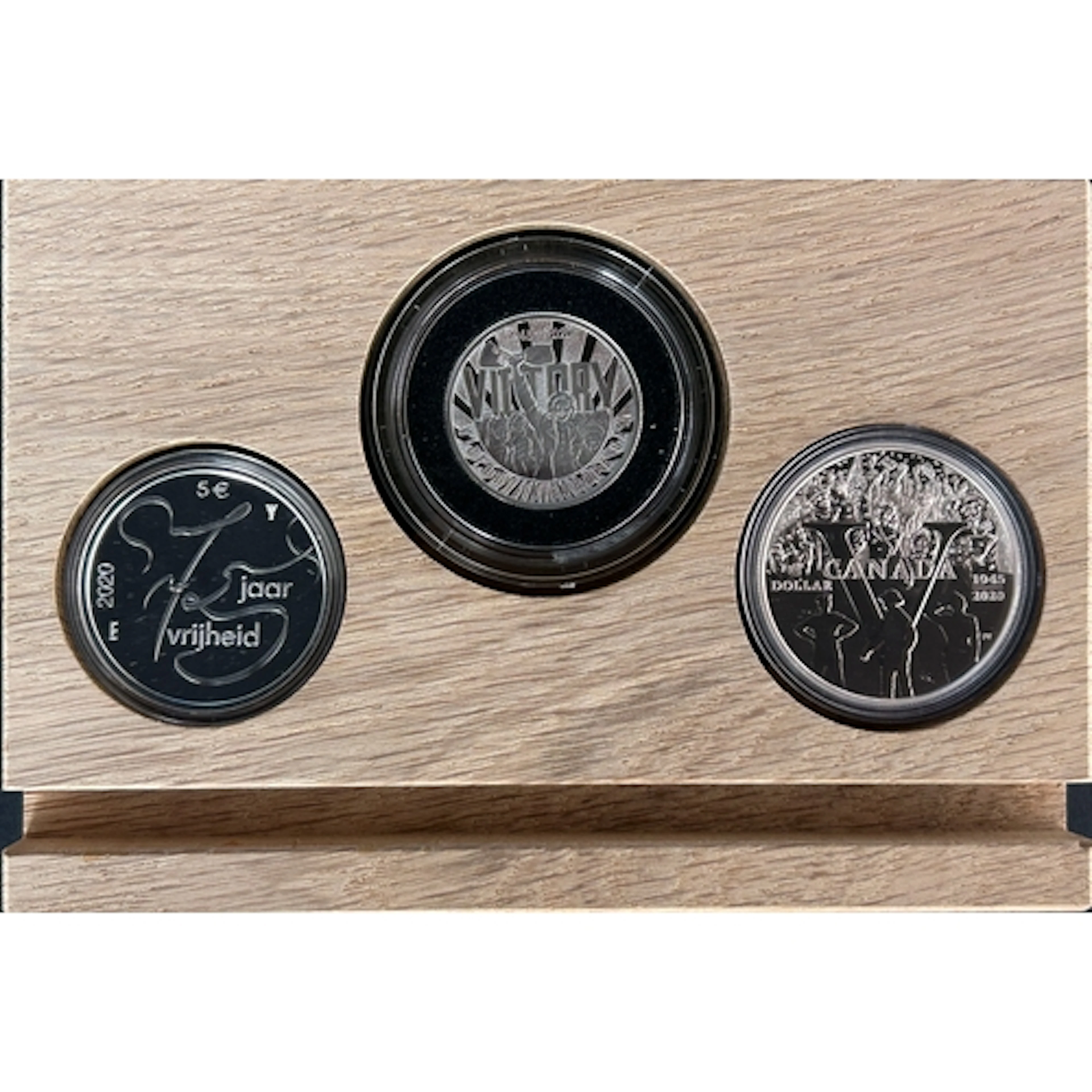 2020 Europe Remembers silver three-coin set, comprising UK 2...