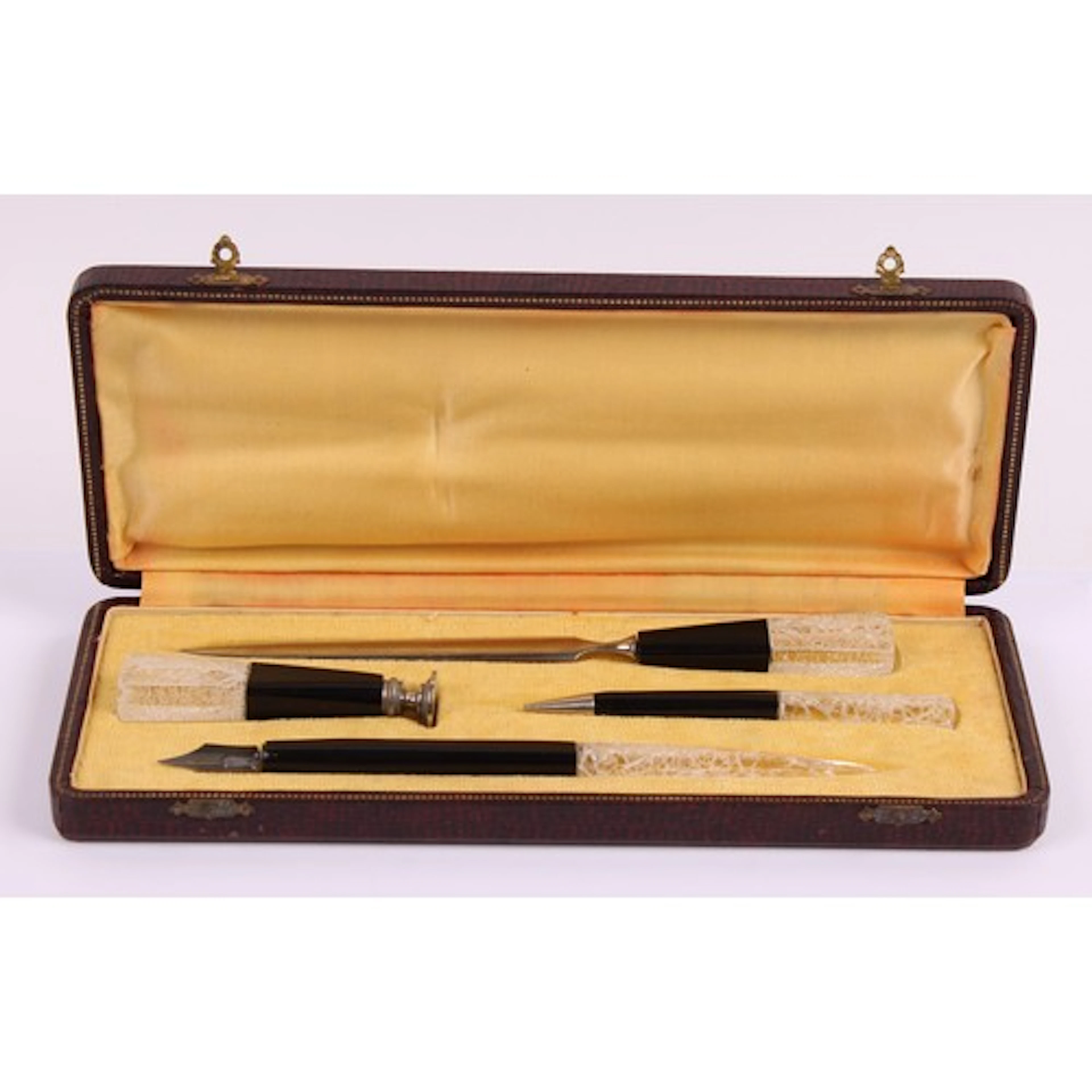 An Art Deco Bakelite letter writing or correspondence set, e...