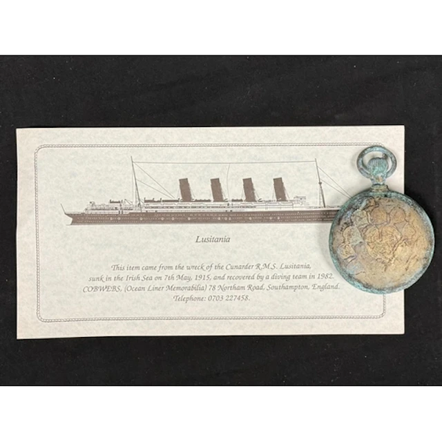 R.M.S. Lusitania: R.M.S. Lusitania: Large pocket watch reco...