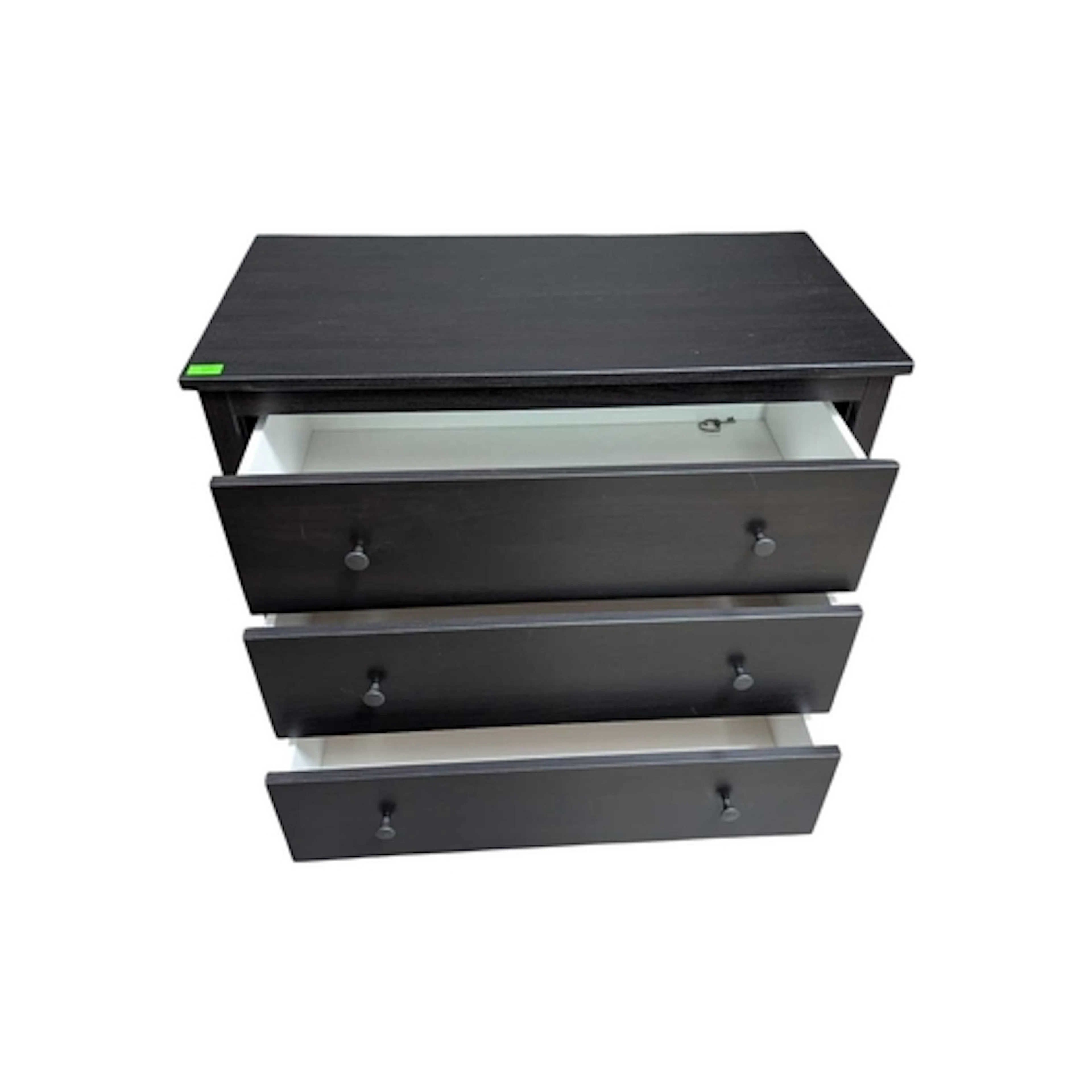 A contemporary black colourway IKEA chest of drawers. Having...
