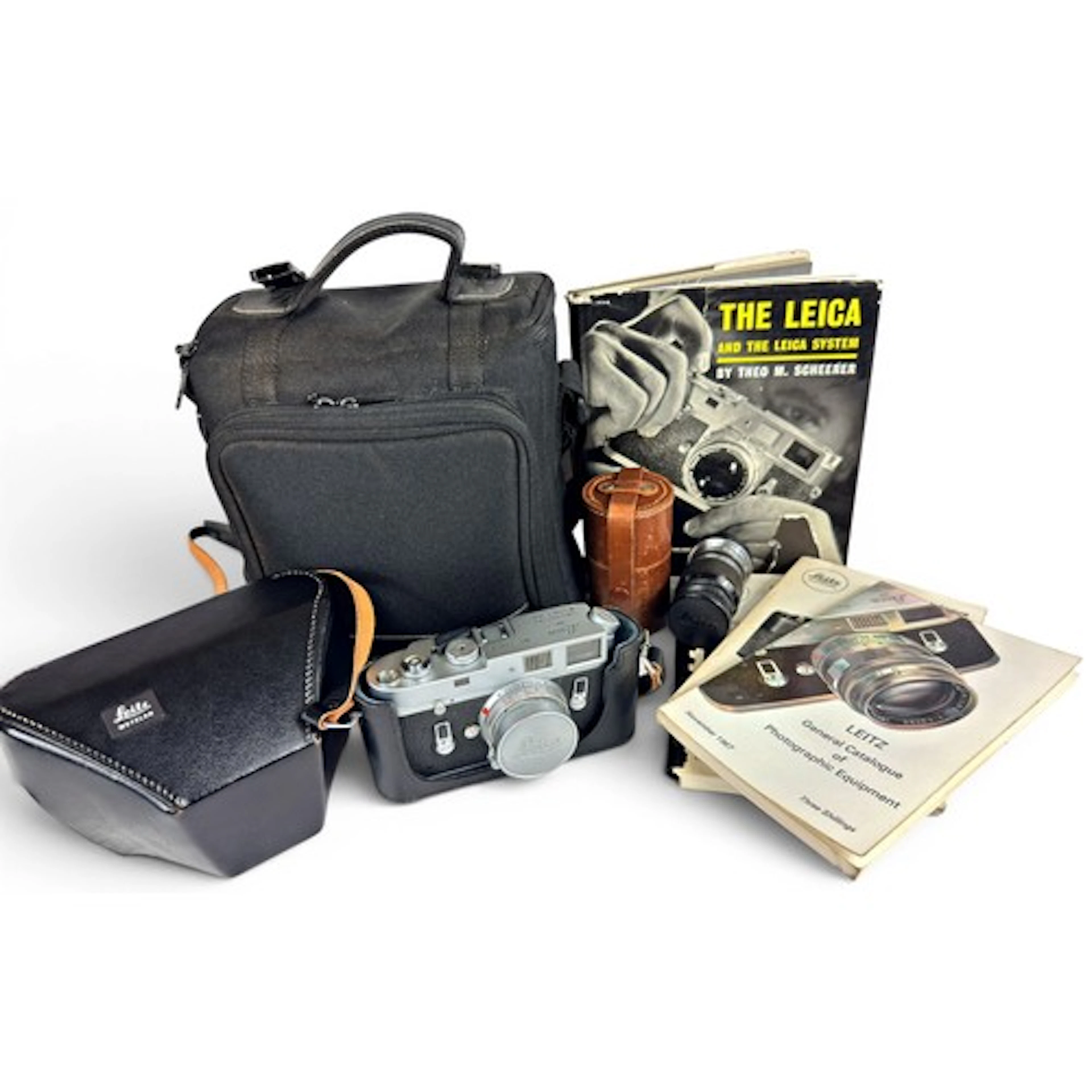 A Leica M4 camera, c.1964, numbered 1178538, set with a Leit...