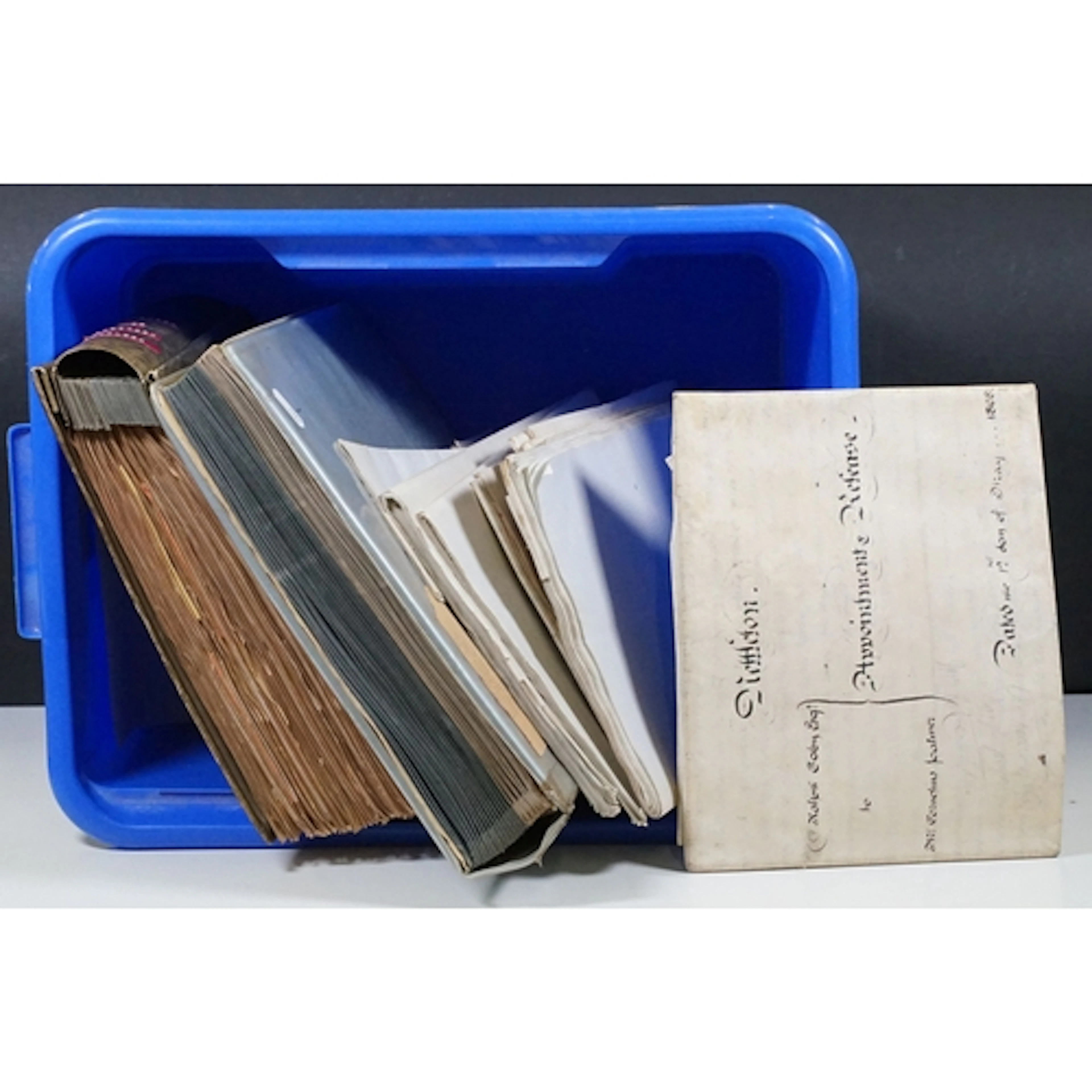 Collection of ephemera to include two large postcard albums ...