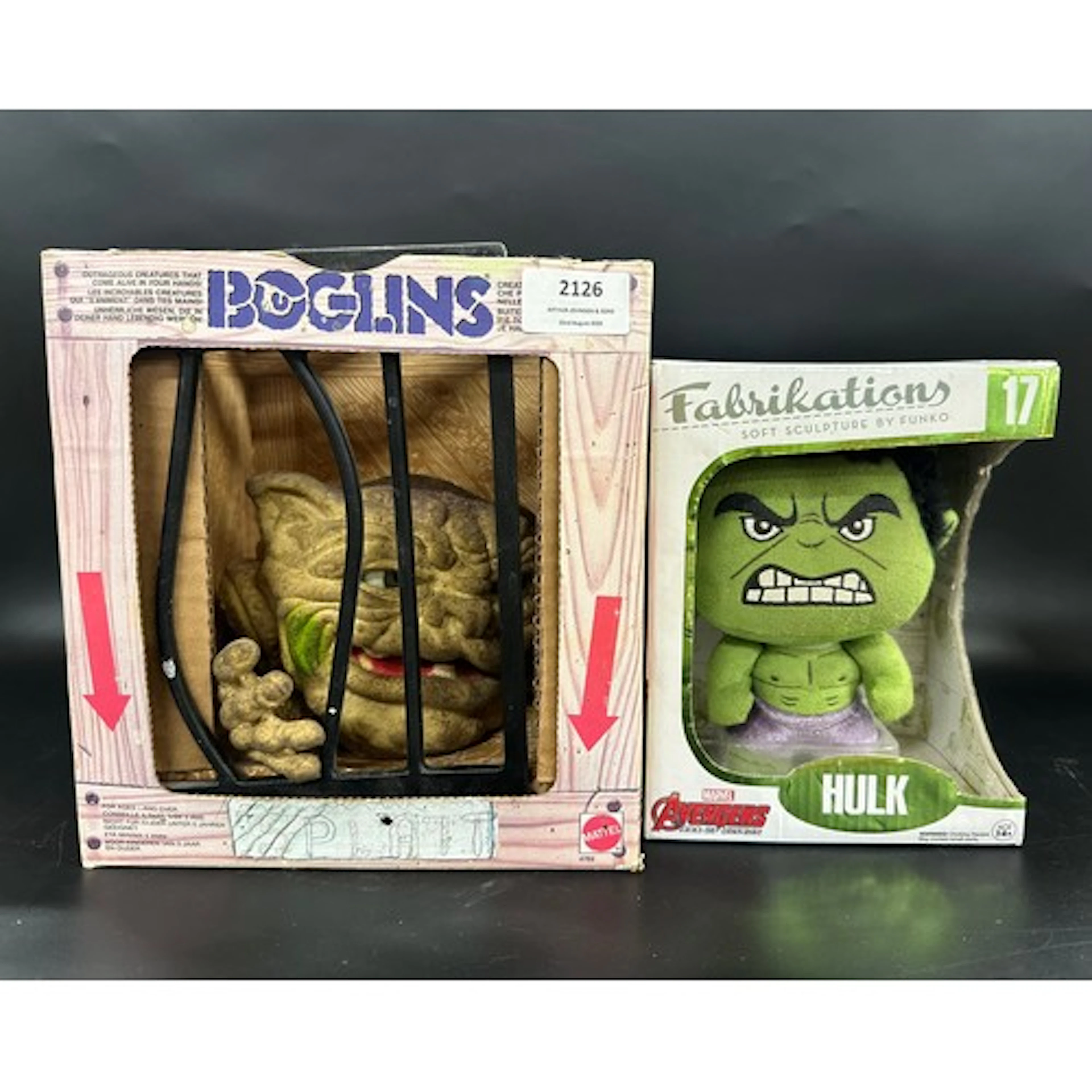 A Mattel Boglins toy puppet 'Flurp' in original box, togeth...