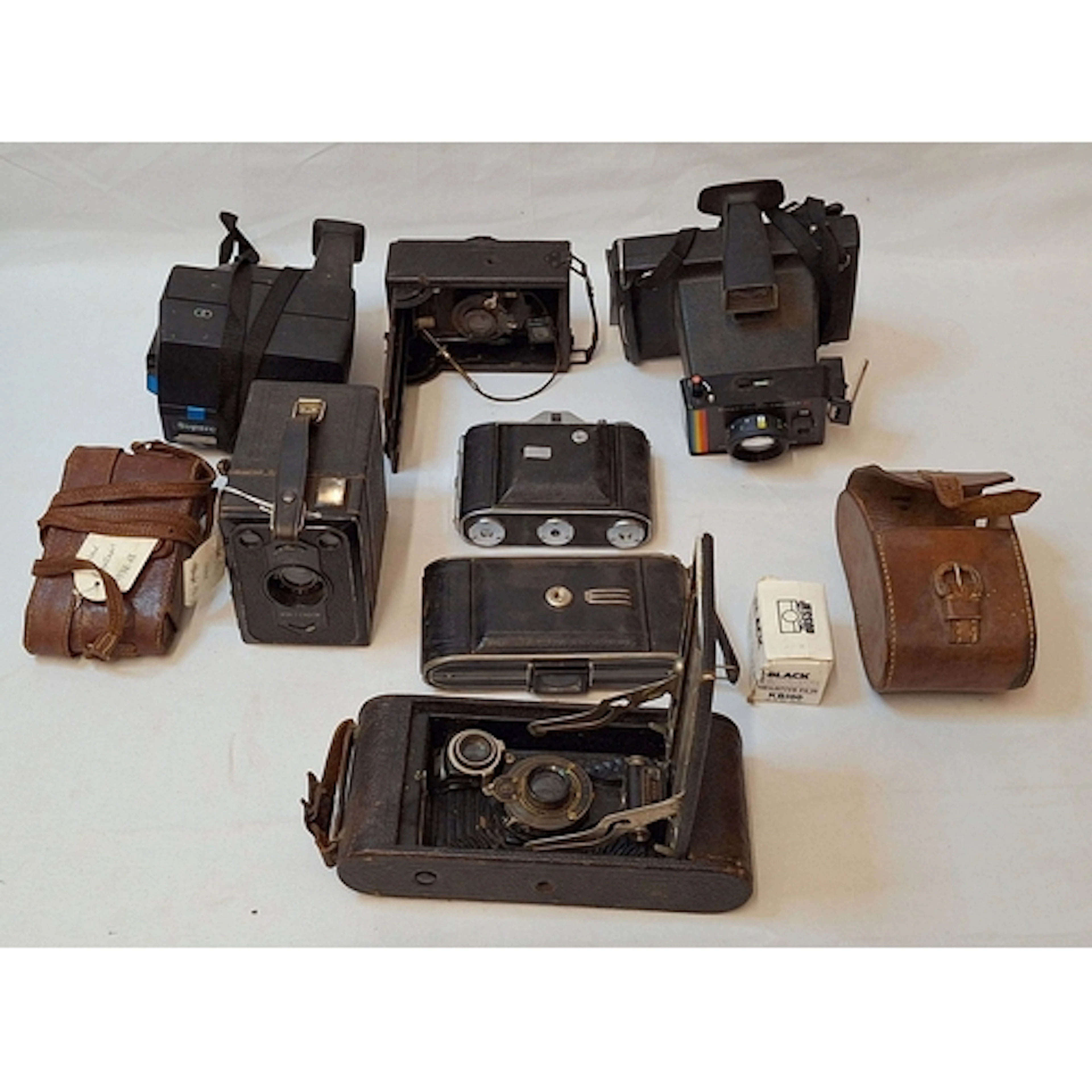 Vintage Cameras incl. Polaroid Super Colour Swinger II, Pola...