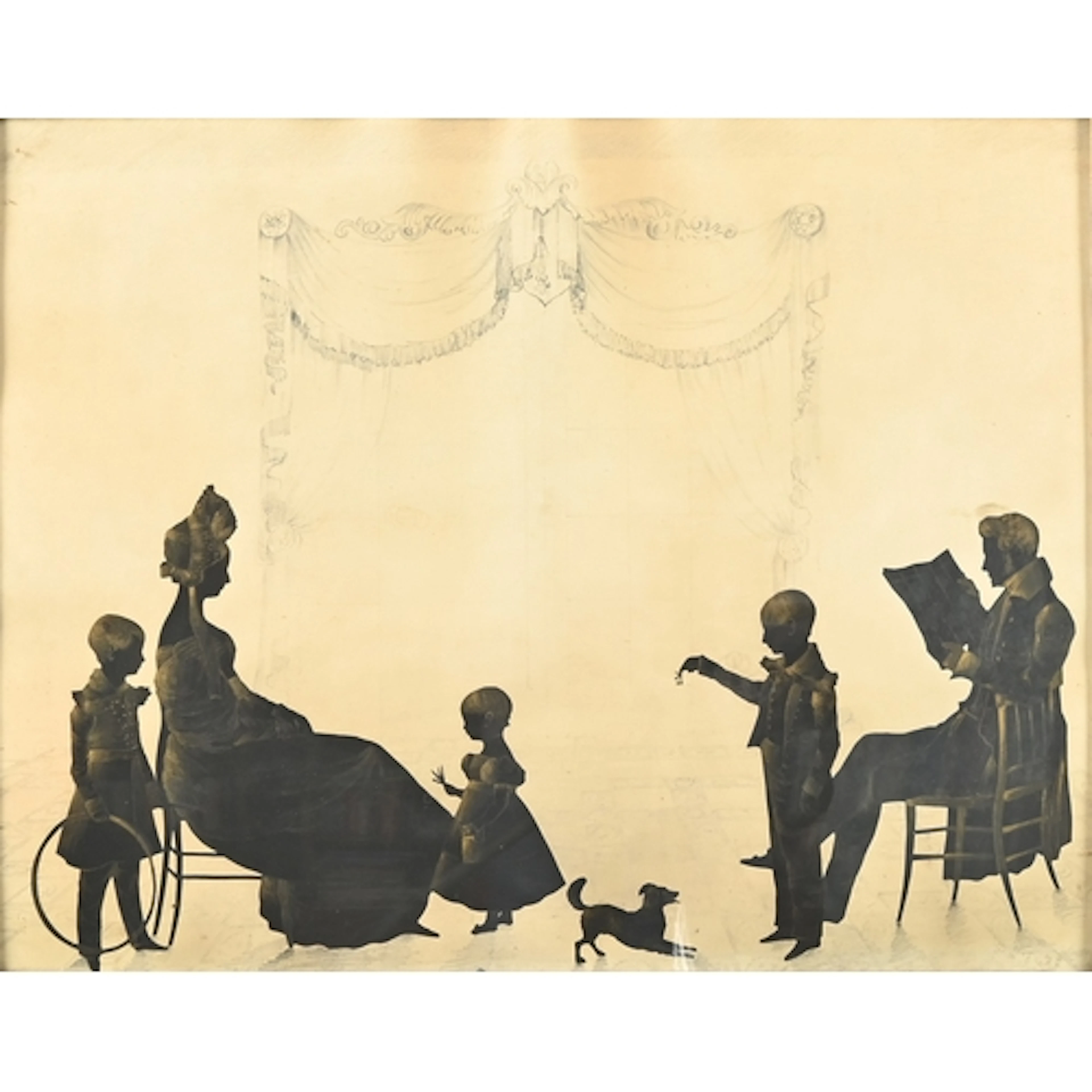 Attributed to Augustine Edouart (1789-1861) - Silhouette of ...