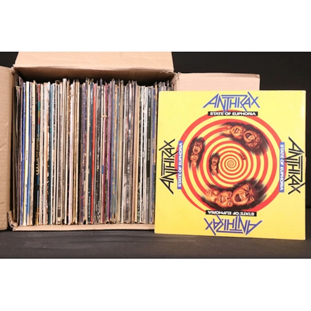 Vinyl - Over 85 Rock & Pop LPs to include Anthrax, Hawkwind,...