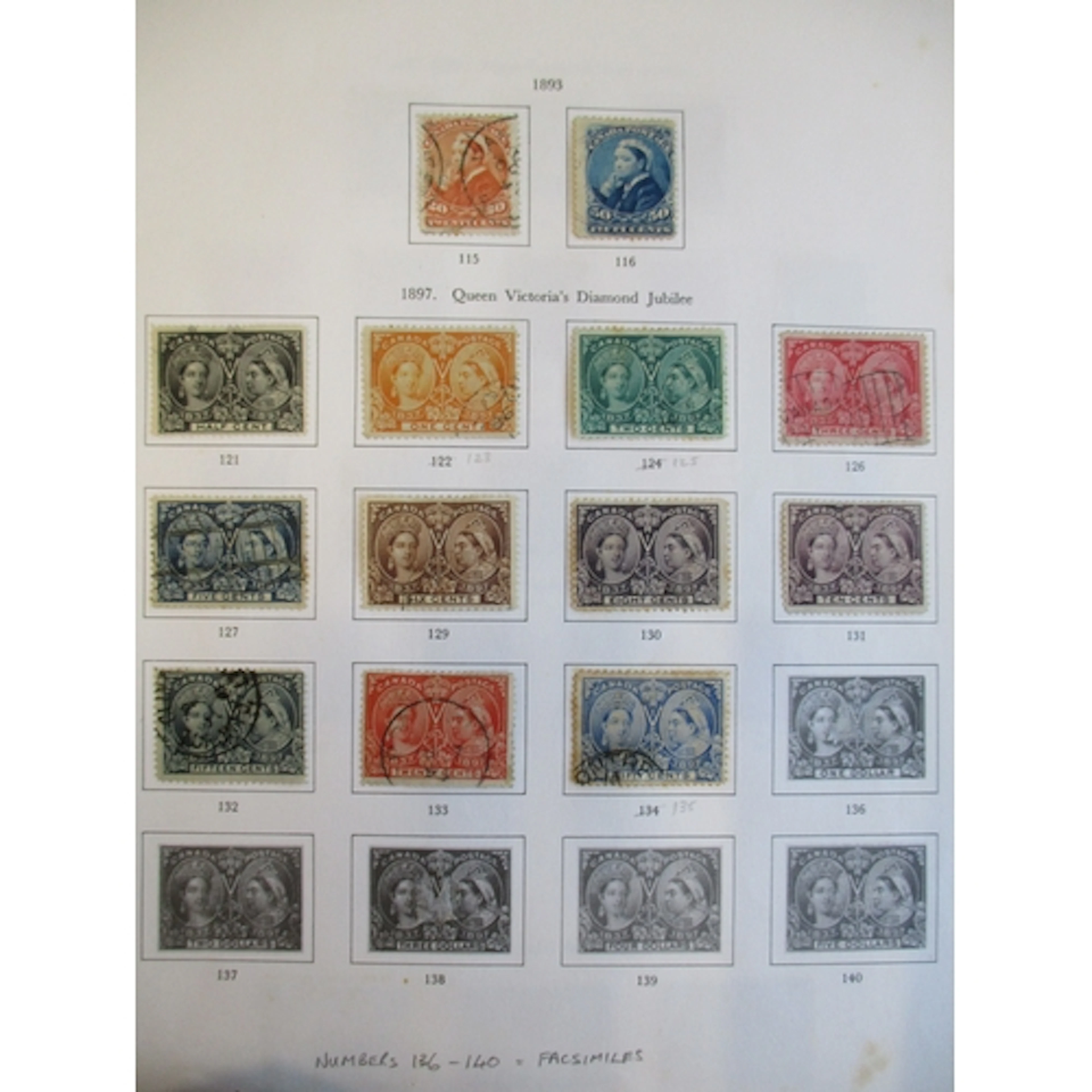 Canada. A mostly used QV-QEII collection in 3 vols and on le...