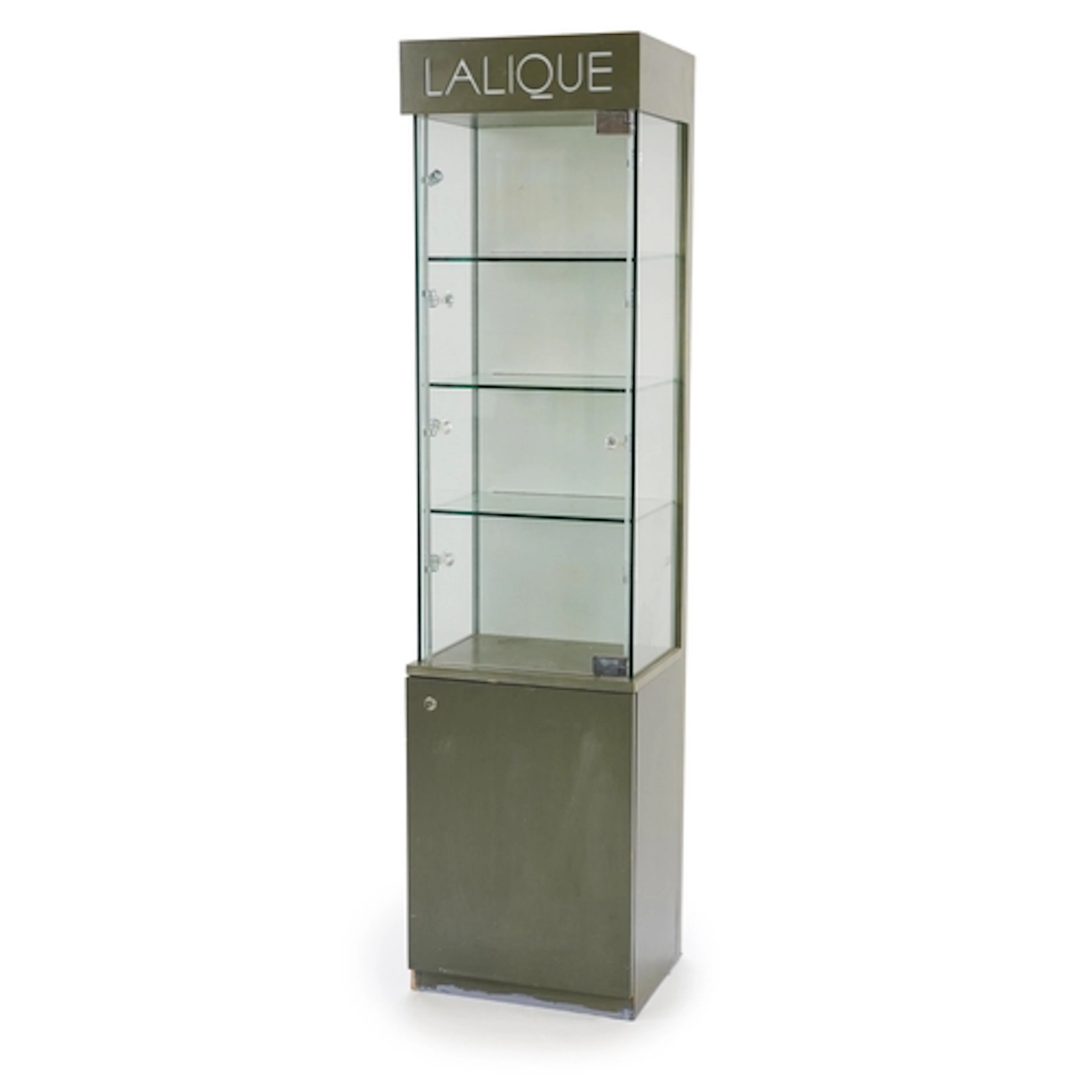 Lalique: A branded modern display cabinet, with illuminated ...