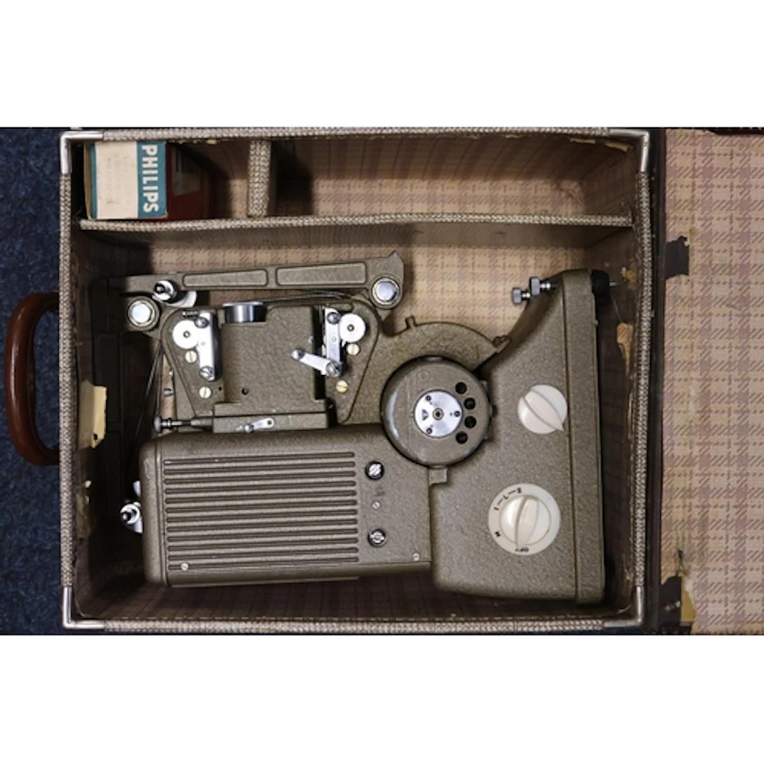 Phillips projector in original case.