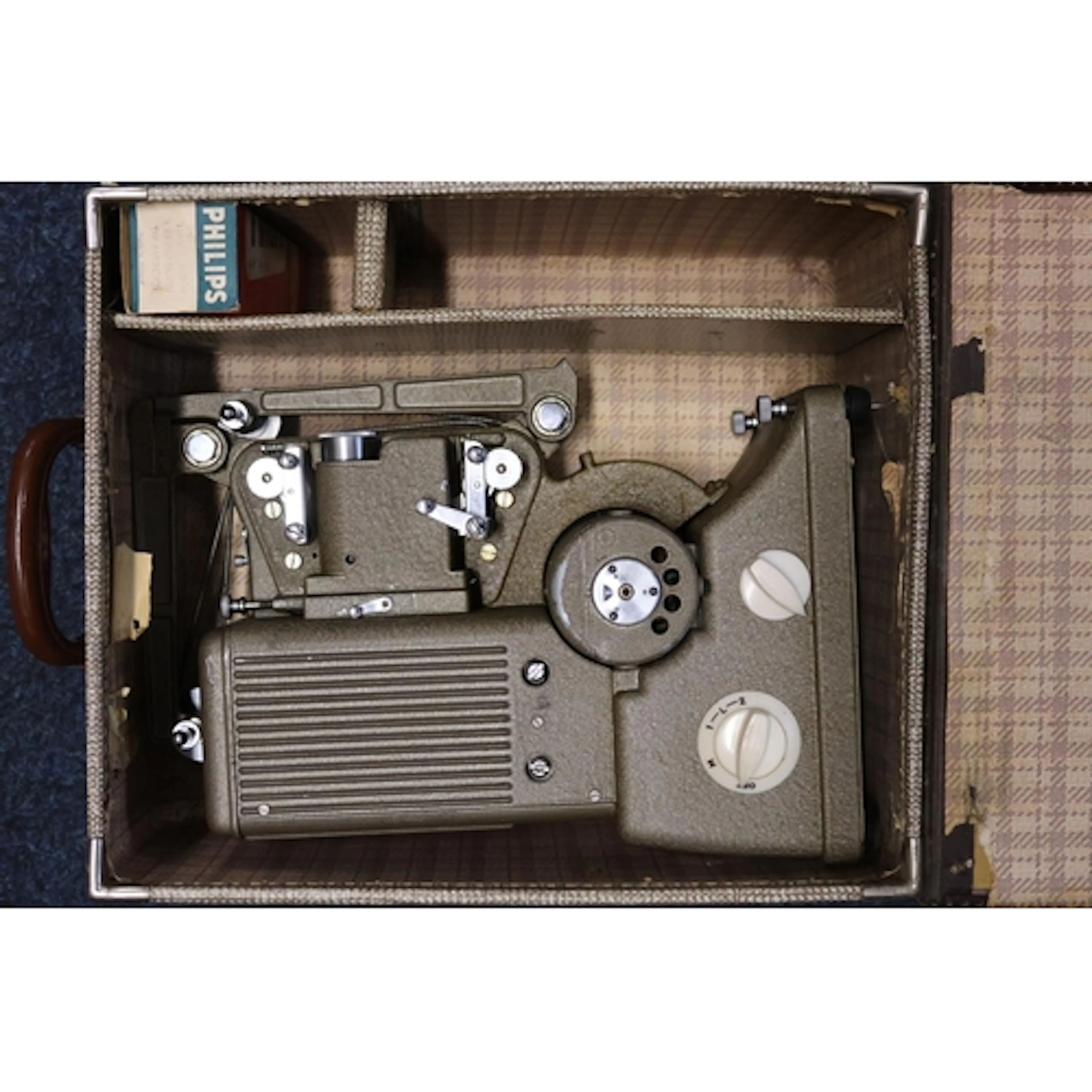 Phillips projector in original case.