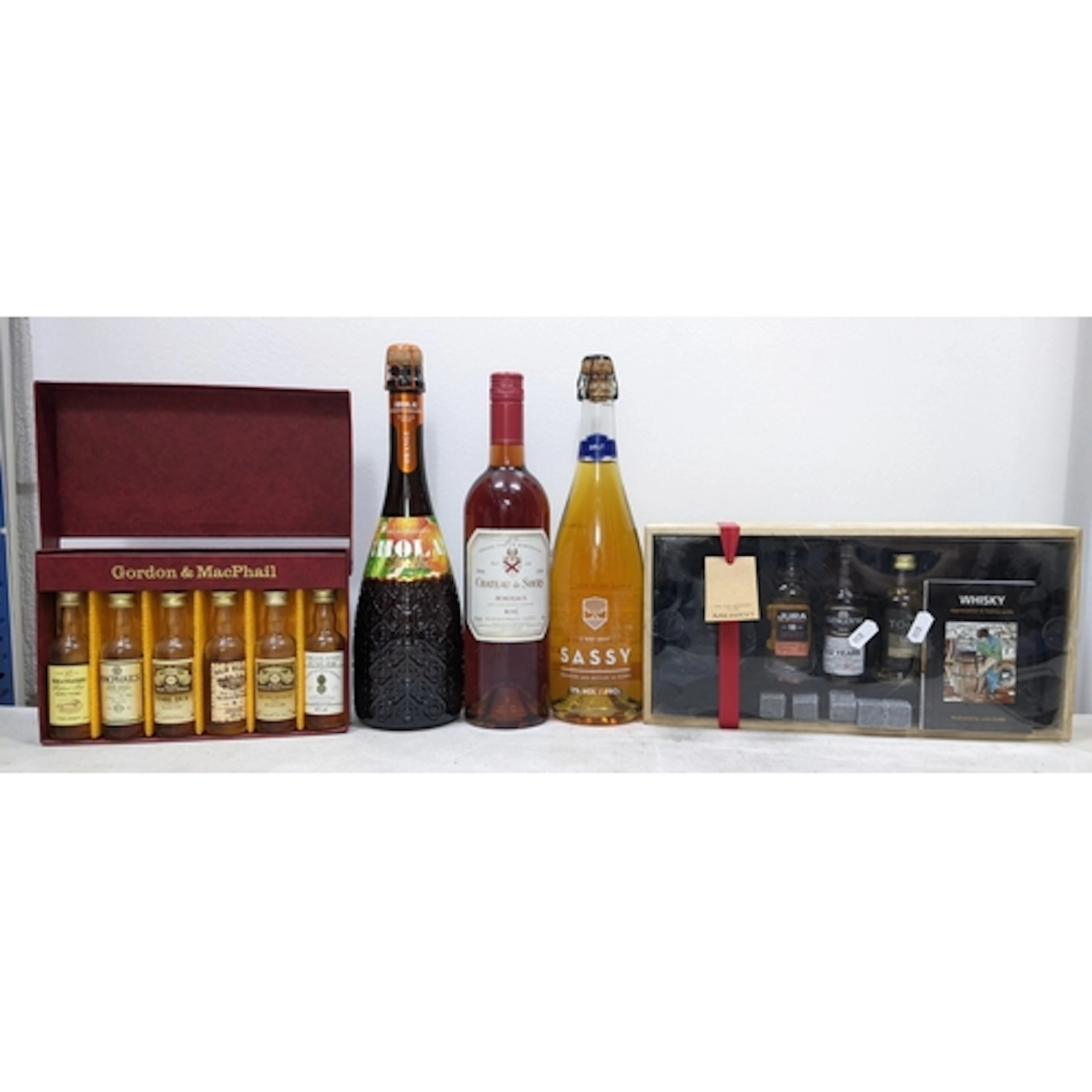 A mixed lot of whisky,, wine and cider, comprising: - Gordon...