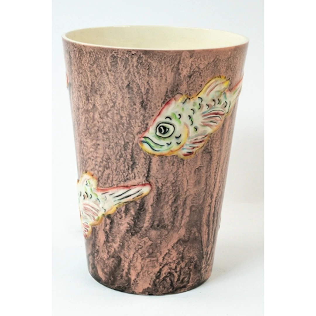 Ceramics Goldscheider for Myott & Sons: a flared Art De...