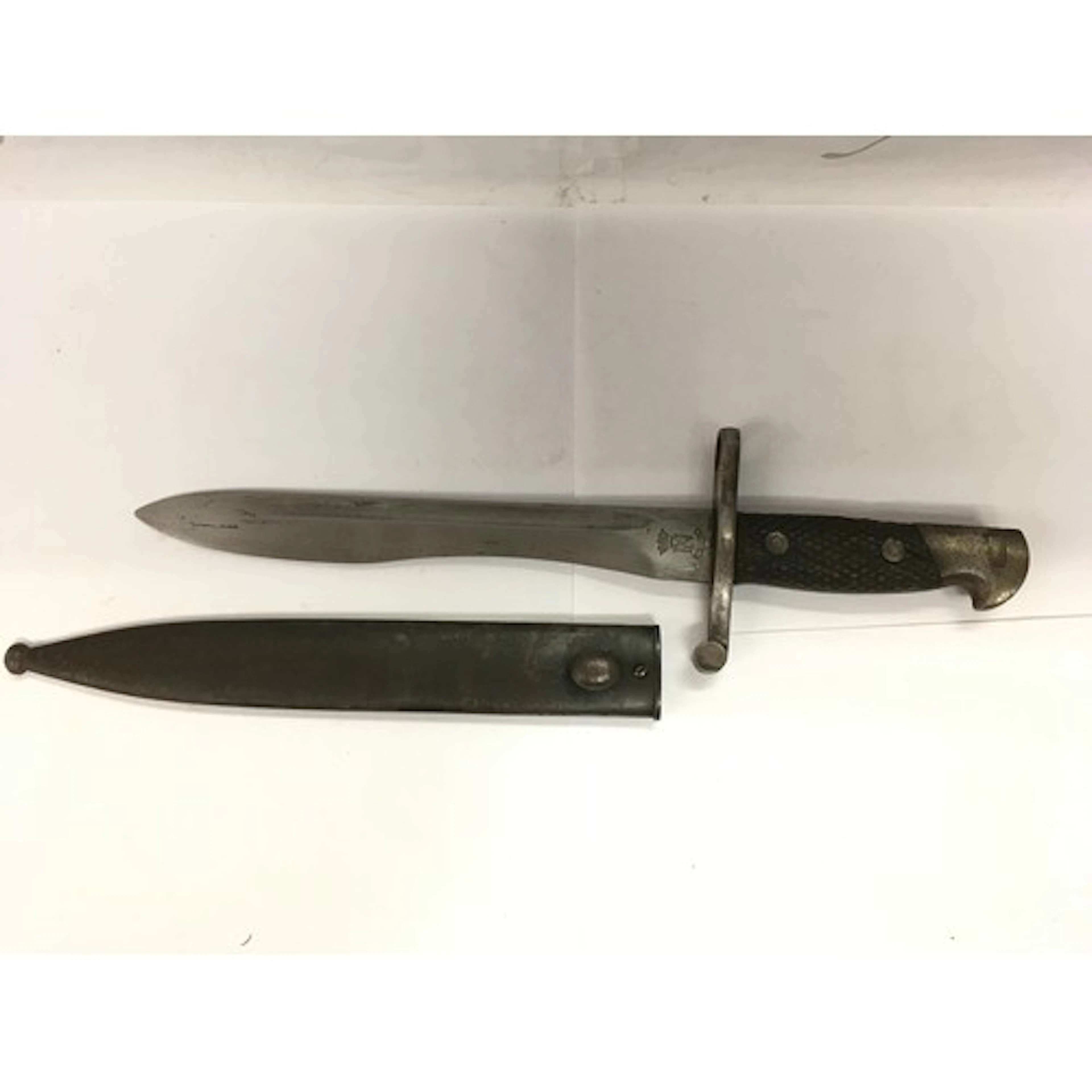 A Spanish Toledo bayonet and sheath.