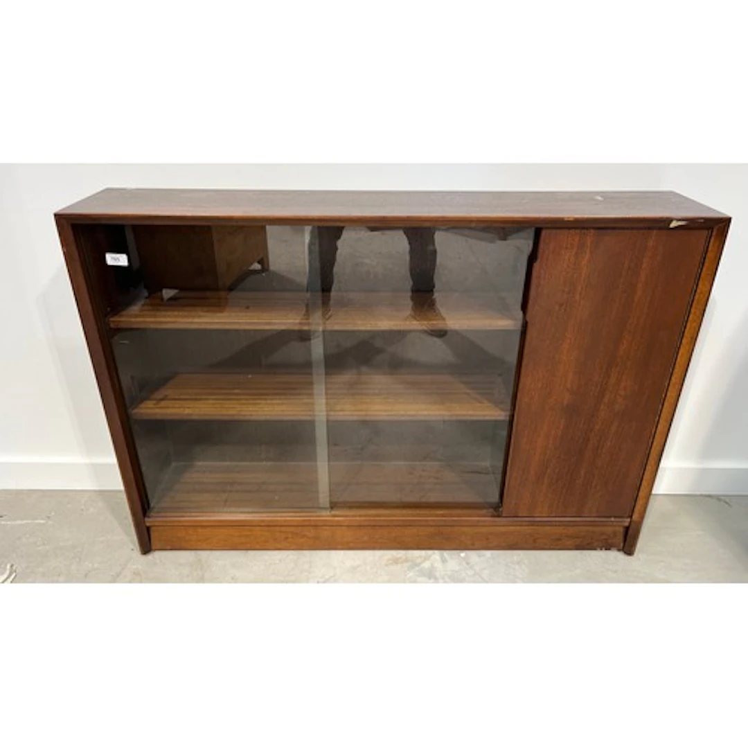 Gibbs furniture sliding bookcase.