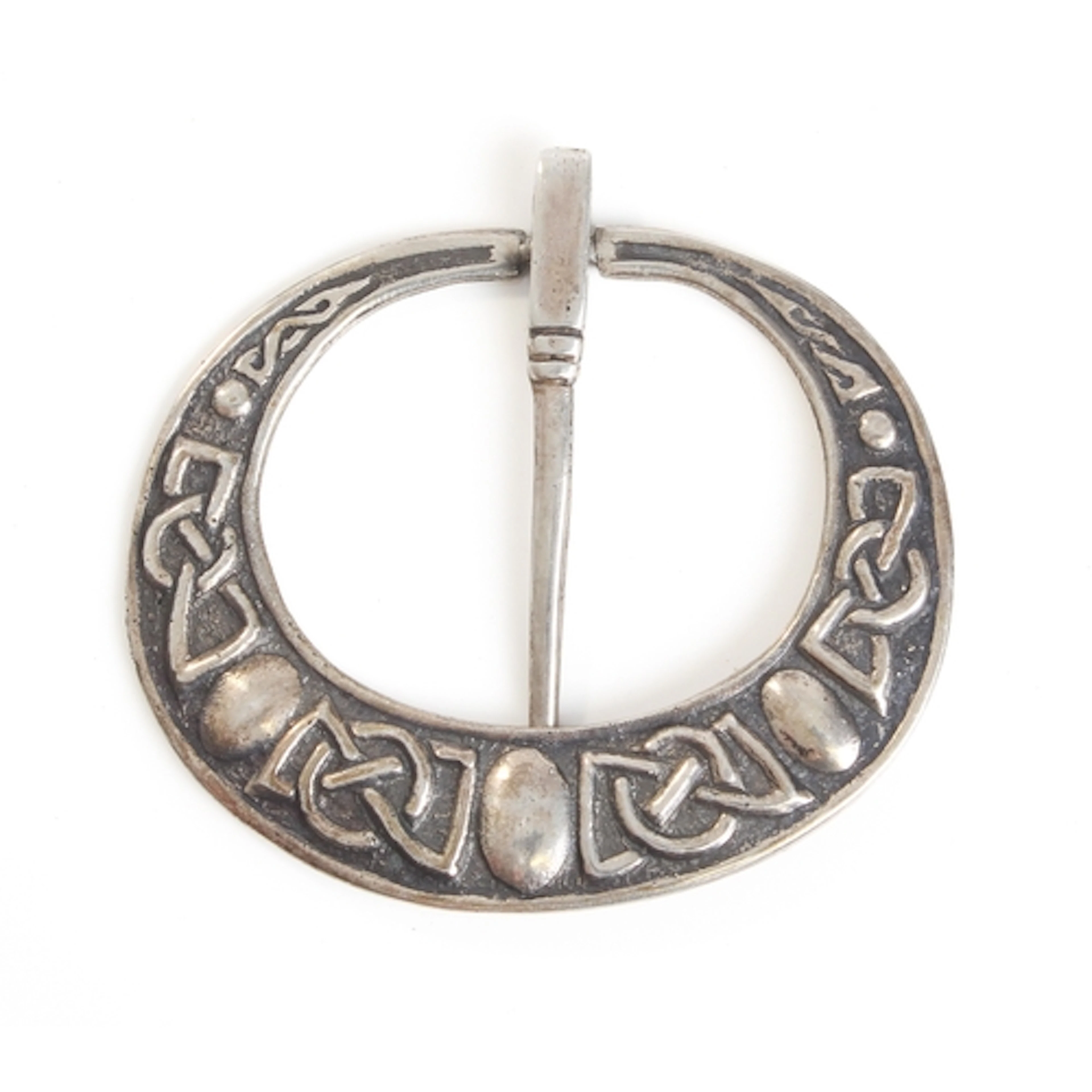 A hallmarked silver Celtic kilt pin/brooch