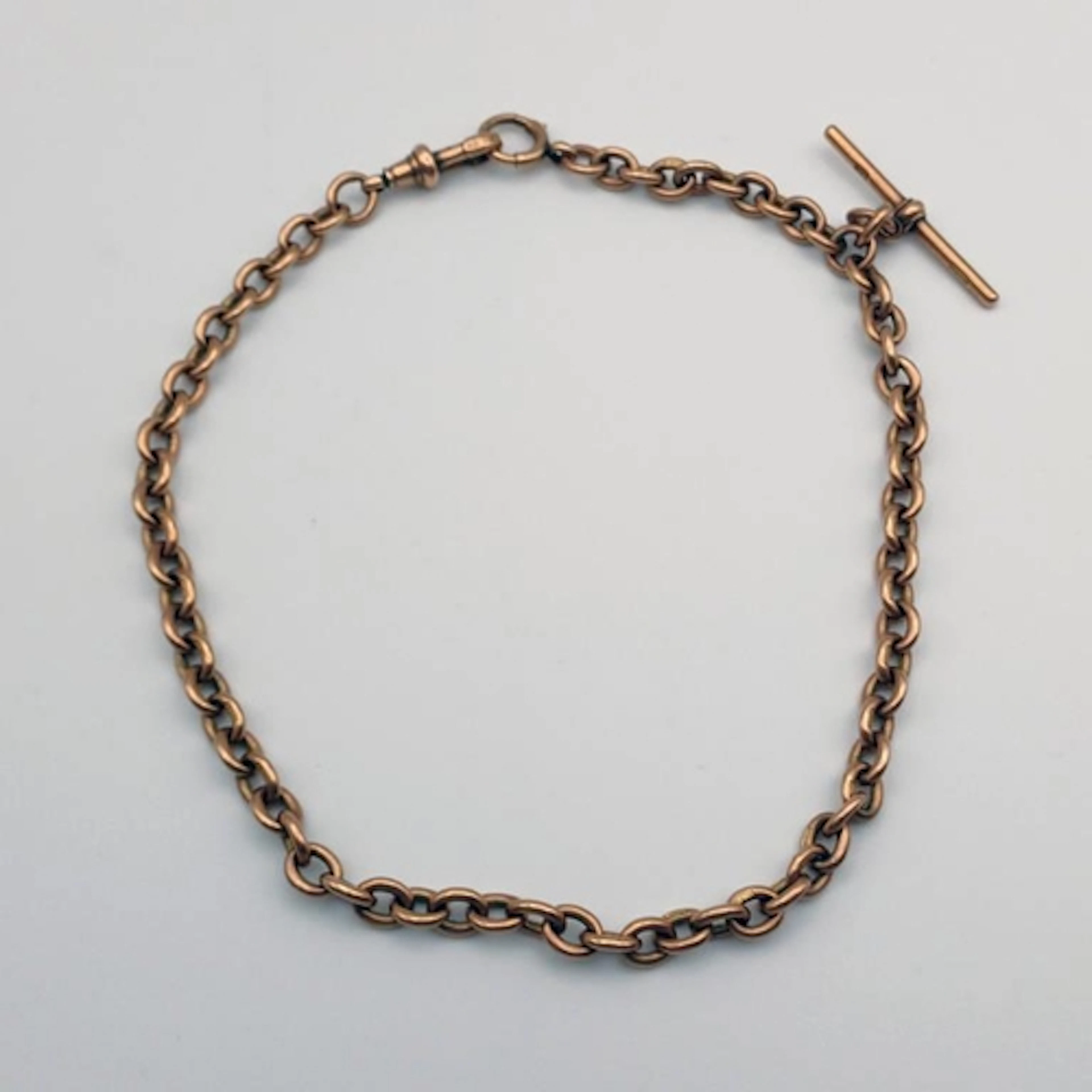 EARLY 20TH CENTURY 9CT GOLD CURBLINK WATCH CHAIN - 36.4G, 36...