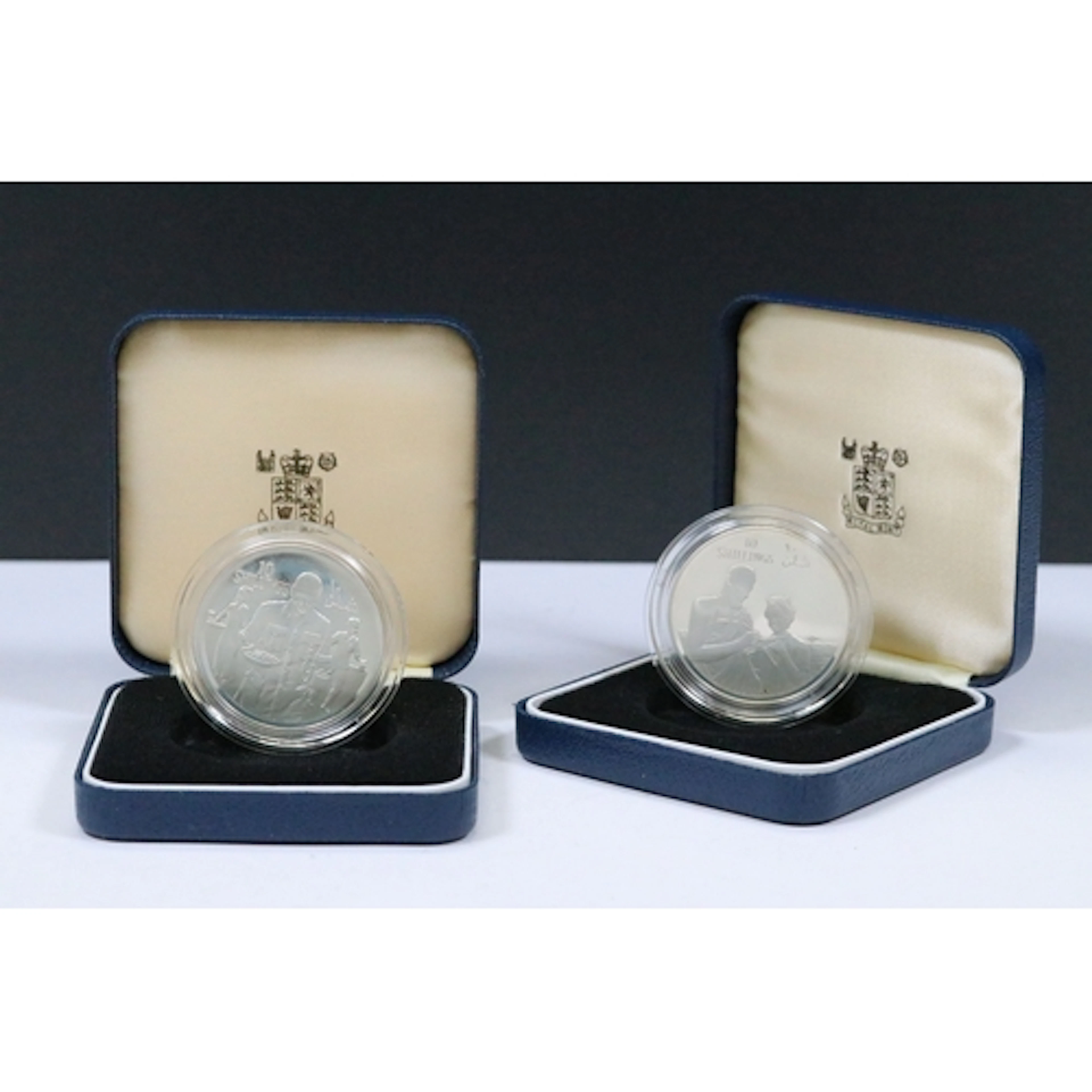Two Royal Mint Somalia silver proof commemorative 1979 10 sh...