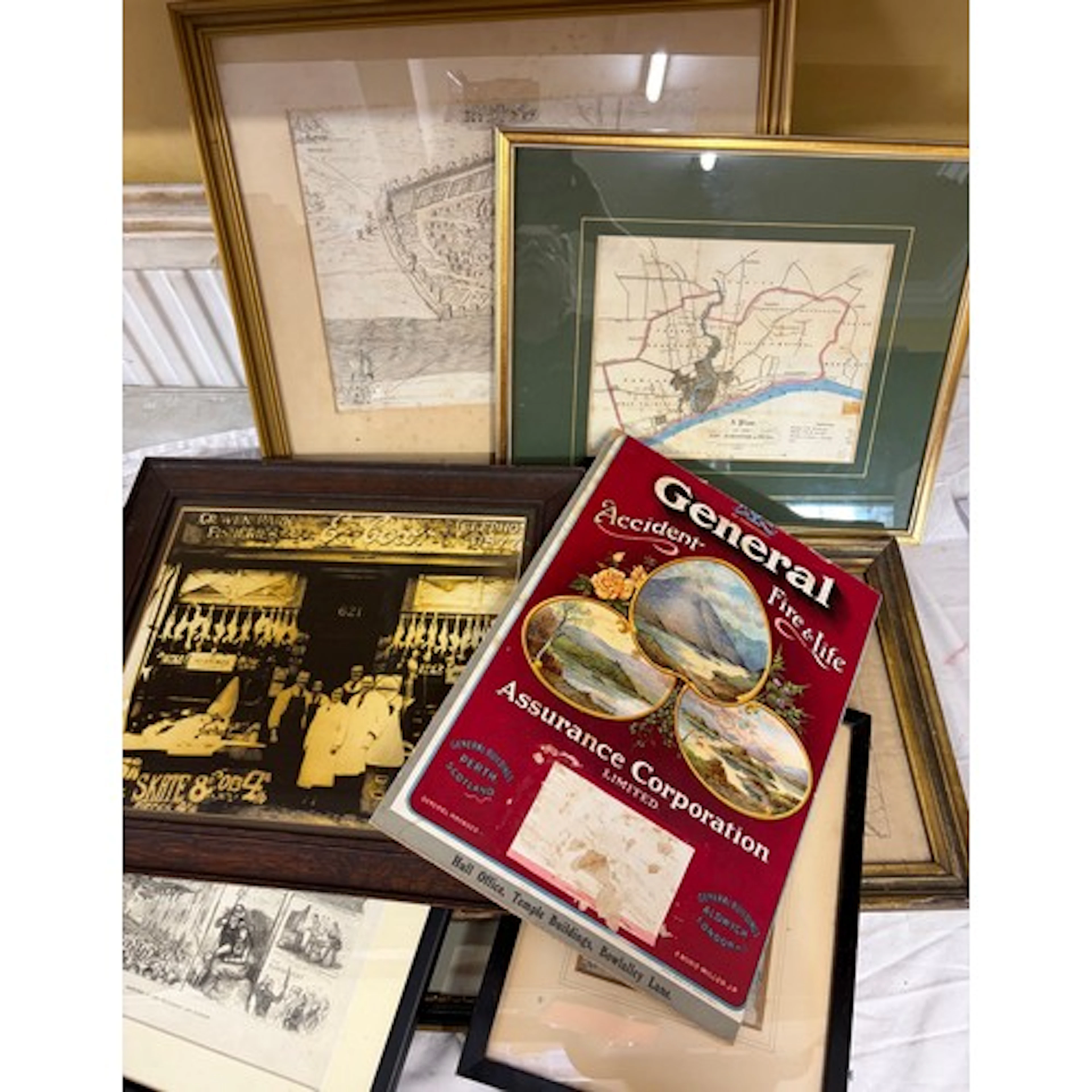 Hull Interest. Various prints to include: A Plan of the New ...