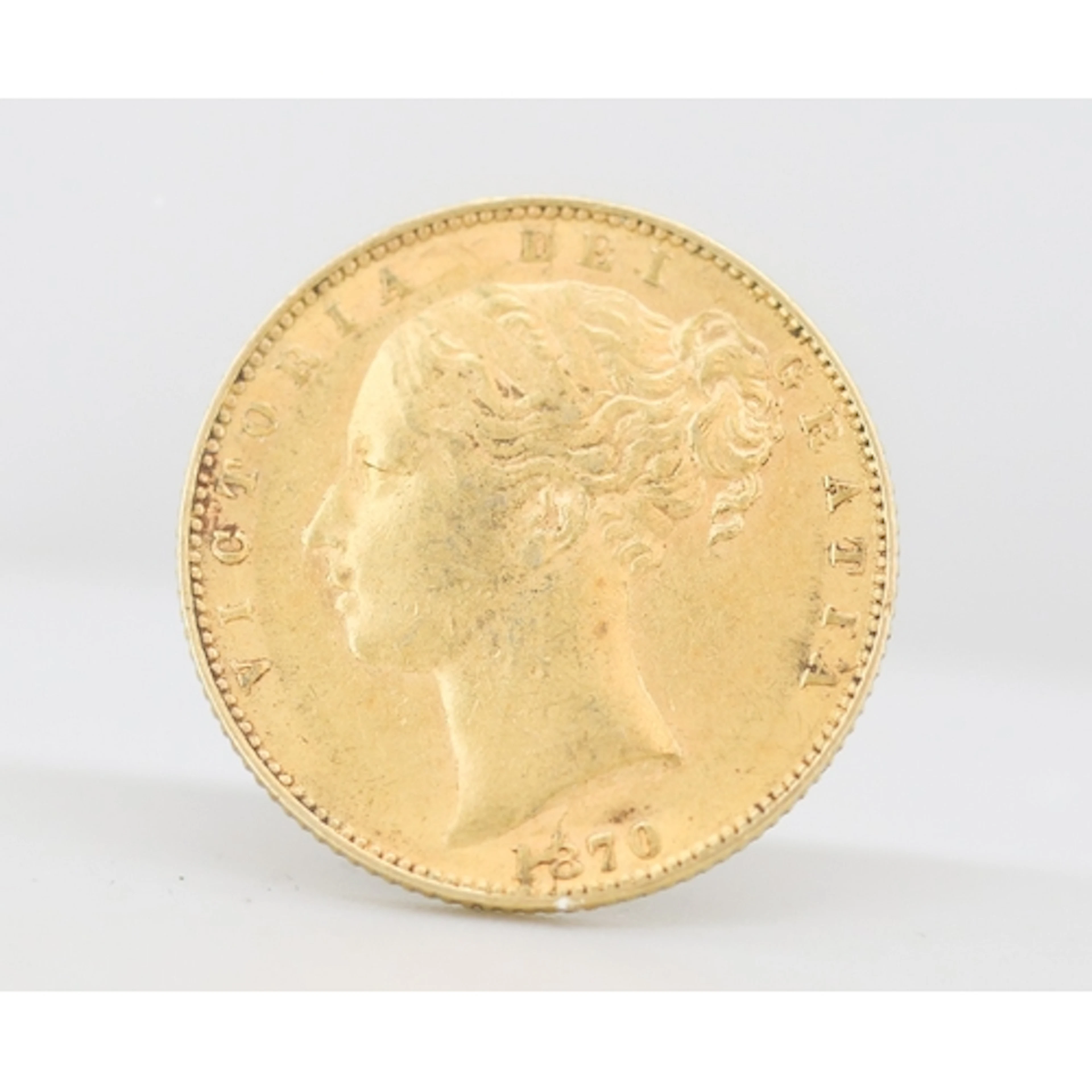 22 Carat Gold Full Sovereign, Queen Victoria 1870