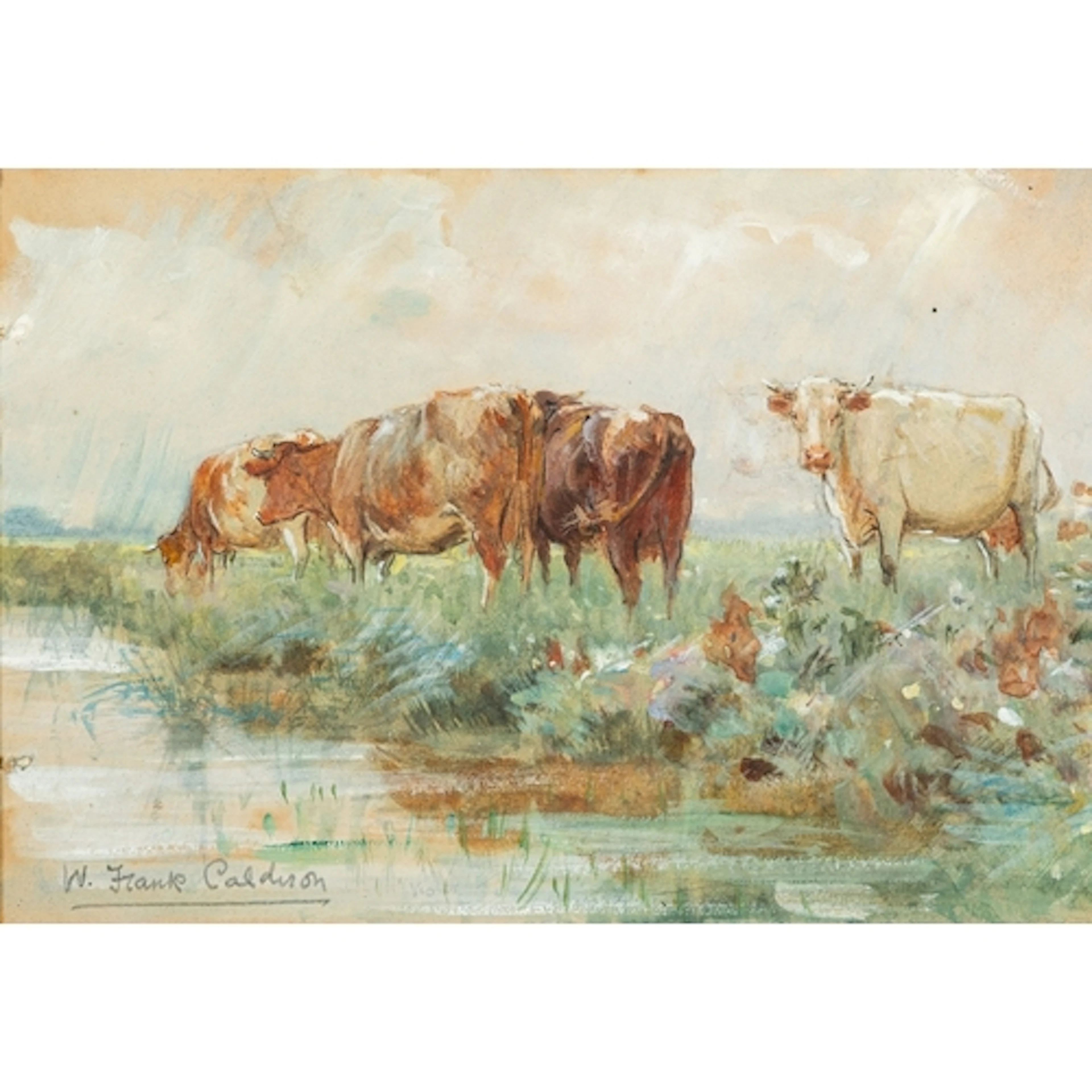 William Frank Calderon (British, 1865-1943) - A study of co...