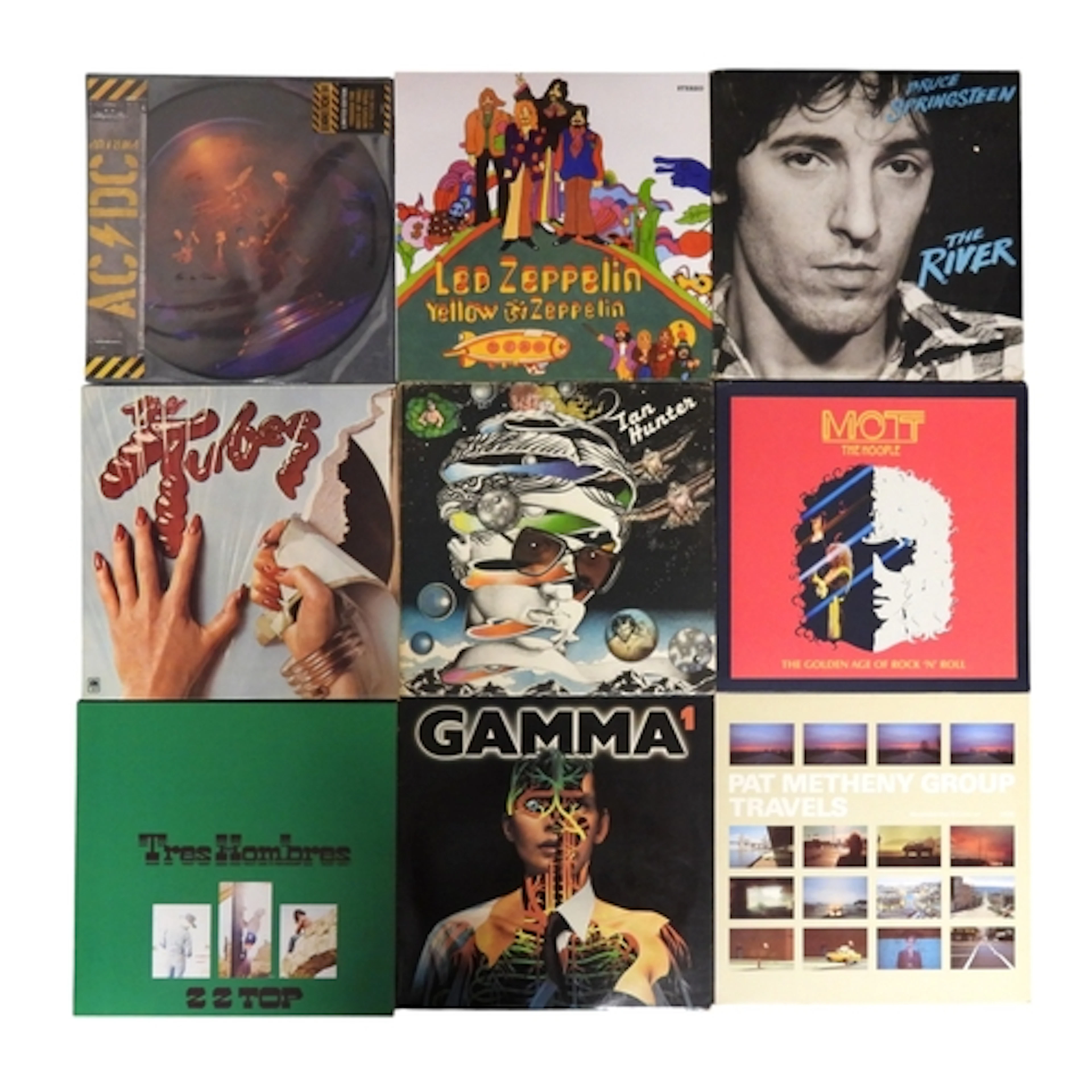 HARD ROCK/BLUES ROCK/GLAM ROCK - A good box of 12" Viny...