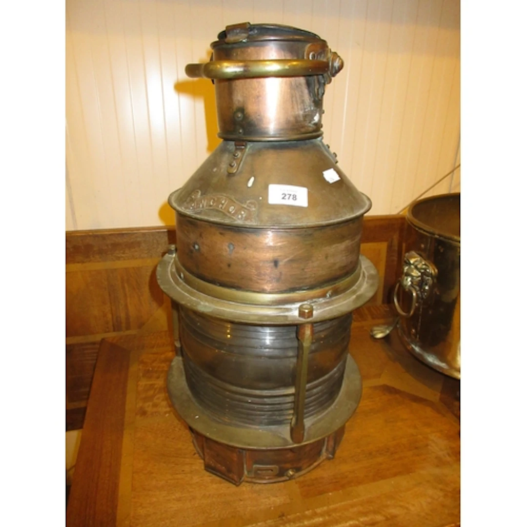 Anchor Ships Lantern, 53cm h