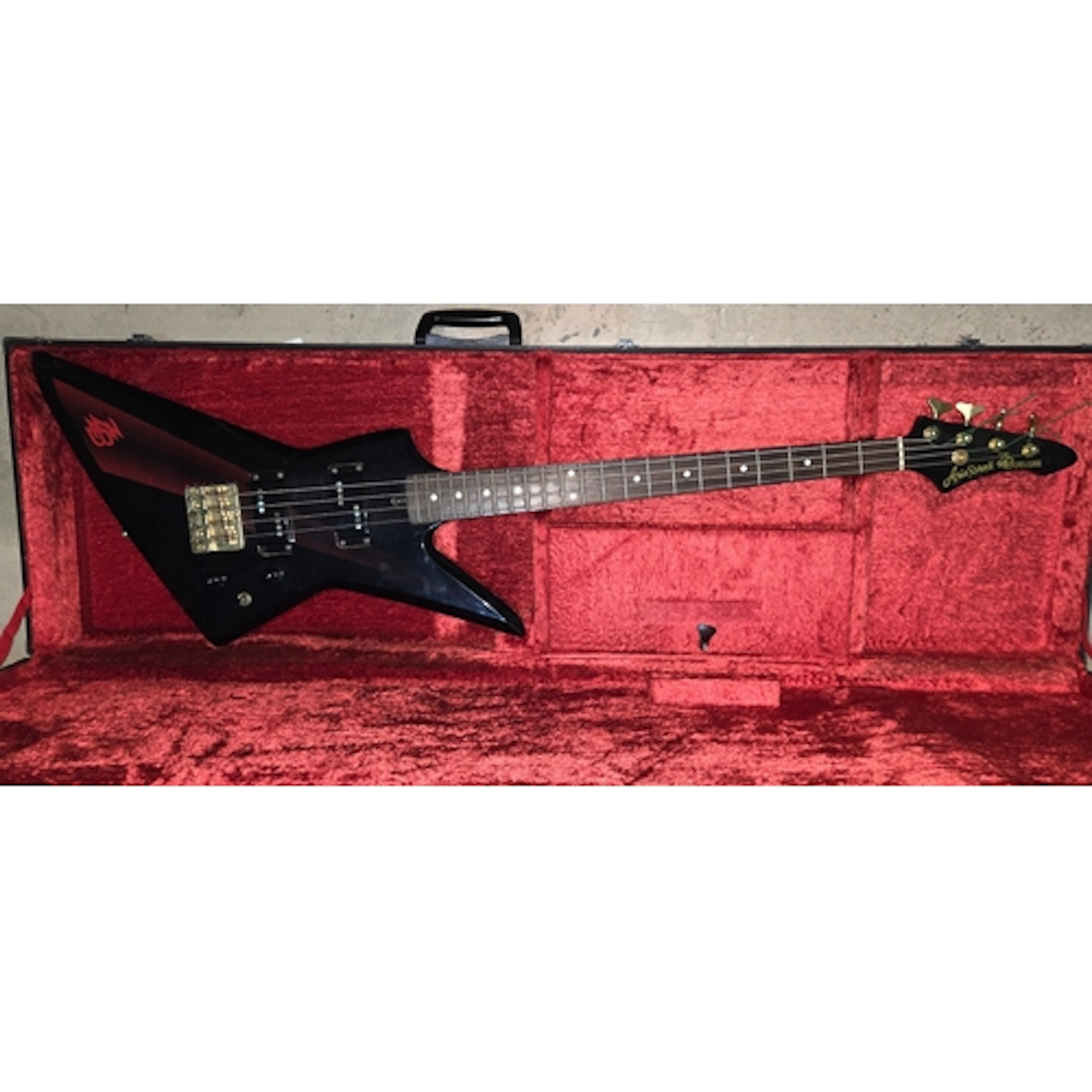 A Vintage Aria Pro II ZZB Deluxe electric bass guitar, with ...