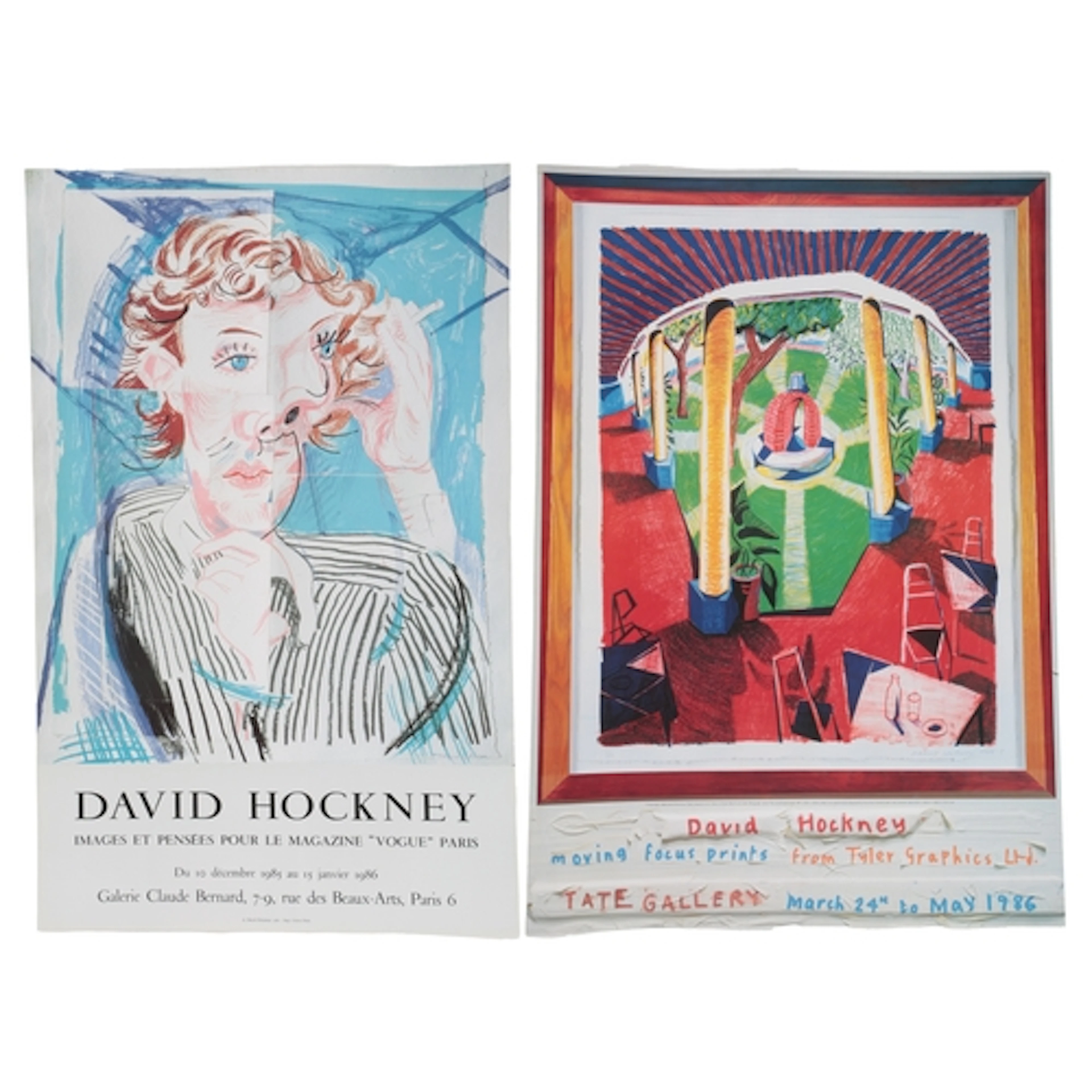 After David Hockney RA (b. 1937) Two exhibition posters, co...