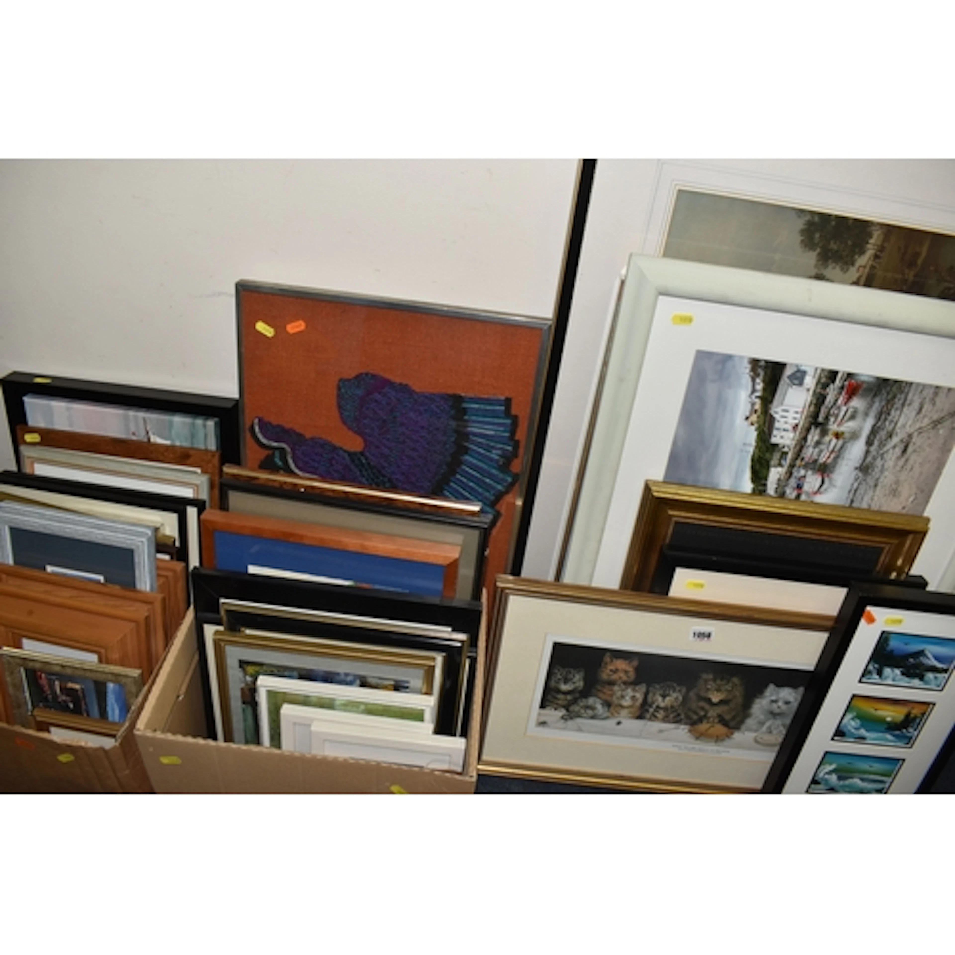A QUANTITY OF ASSORTED PRINTS ETC, to include three unsigned...