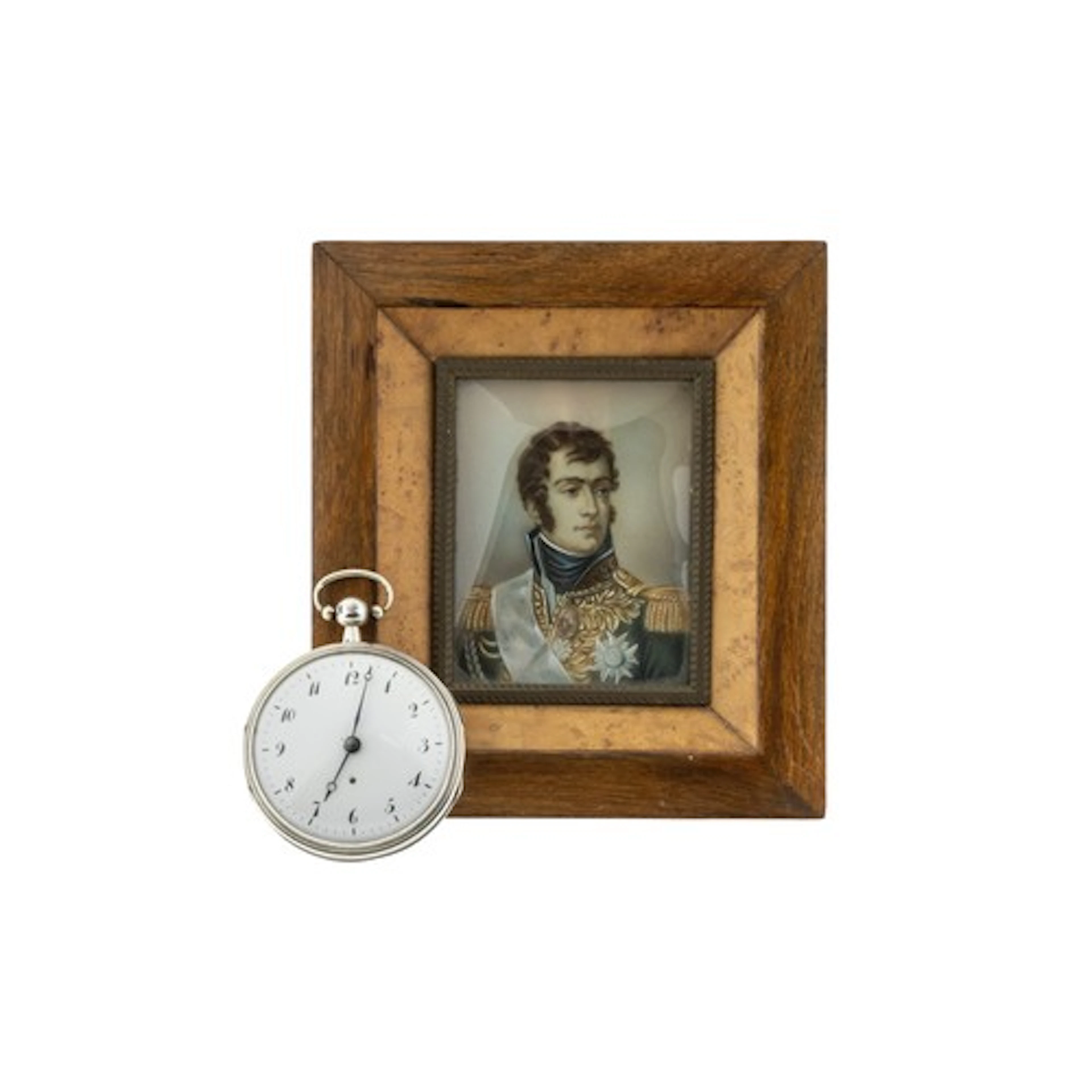 A SILVER REPEATING VERGE WATCH, unsigned white enamel dial,...