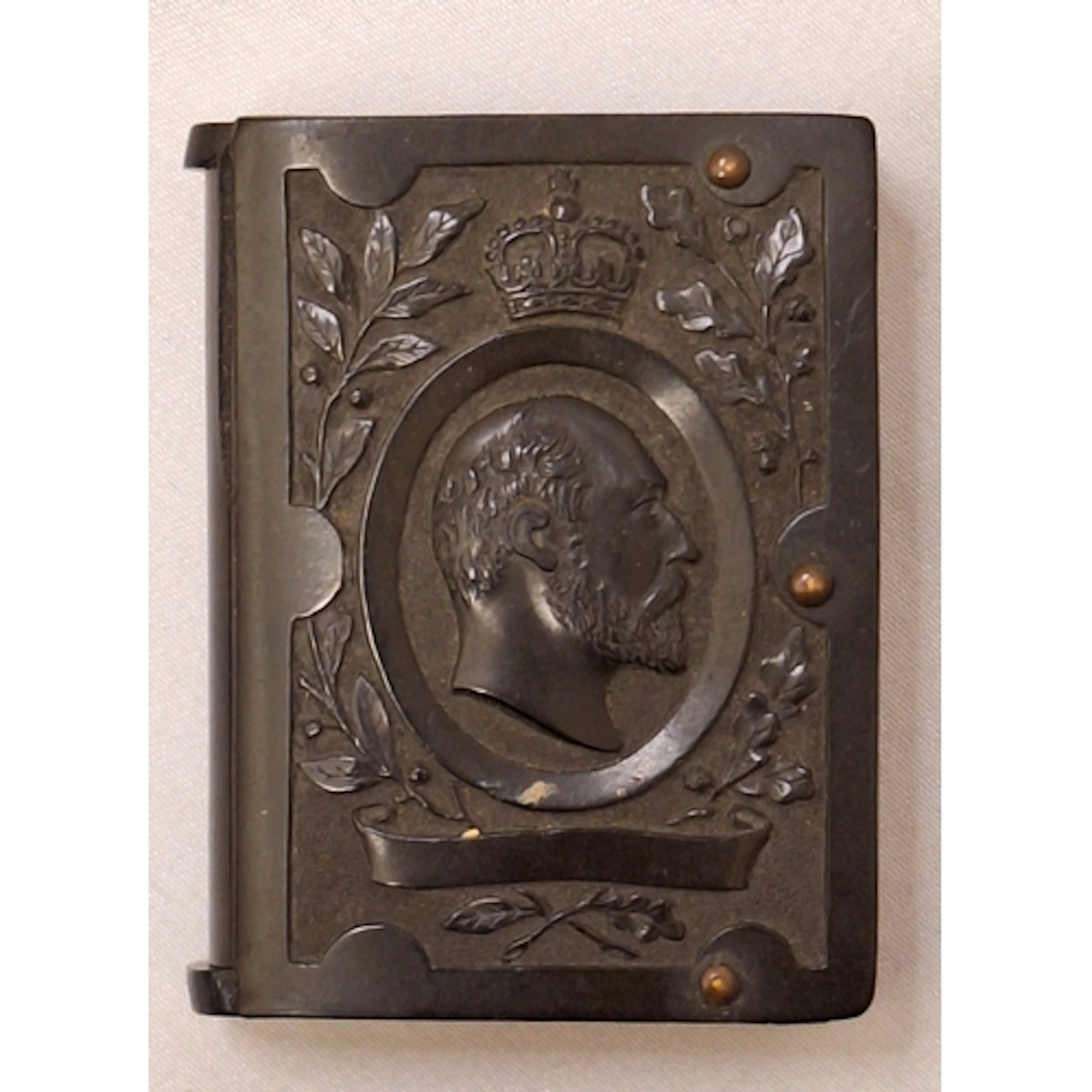Antique Edward VII Bakelite/Vulcanite Vesta Case approx. 5cm...