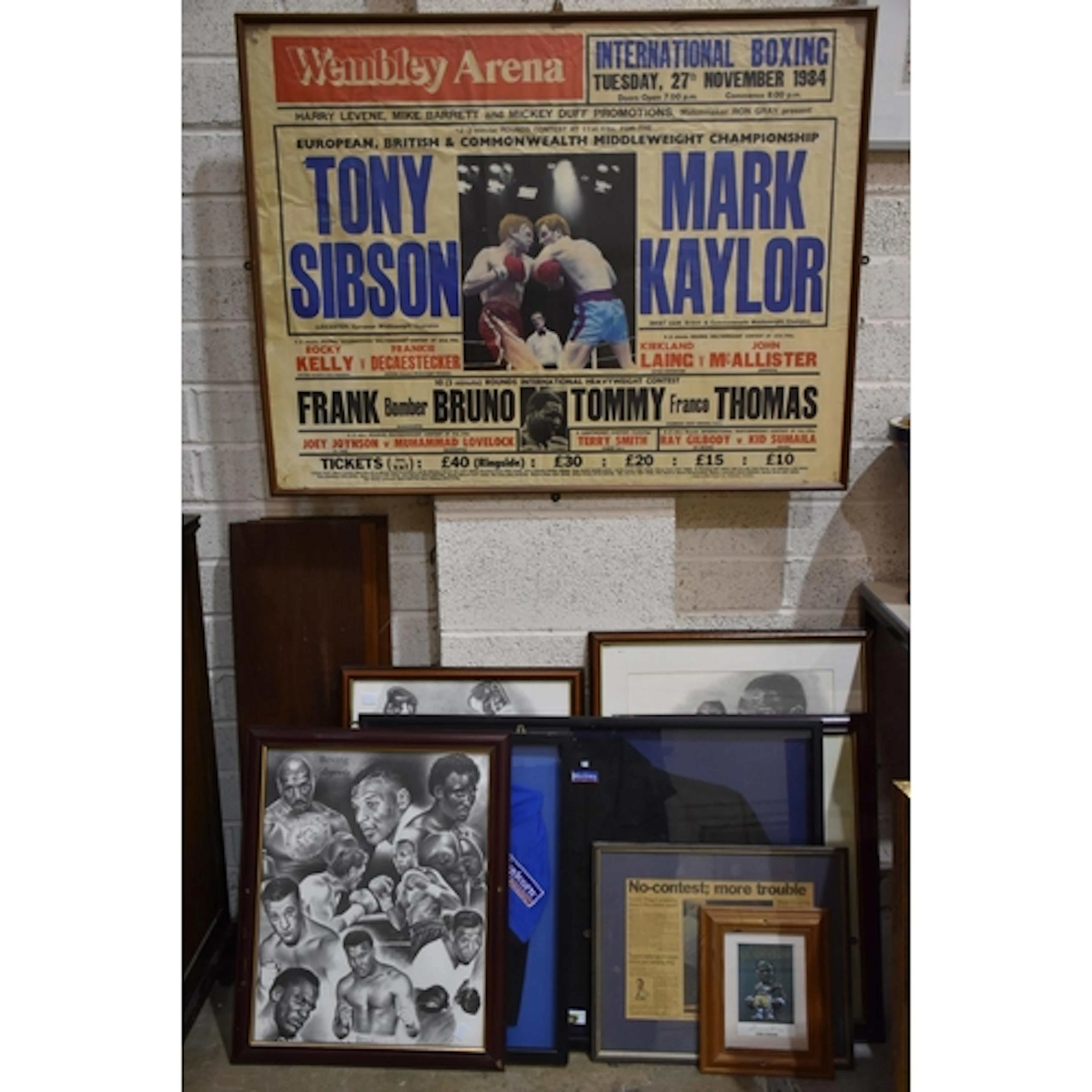 A framed poster for the European, British & Commonwealth...
