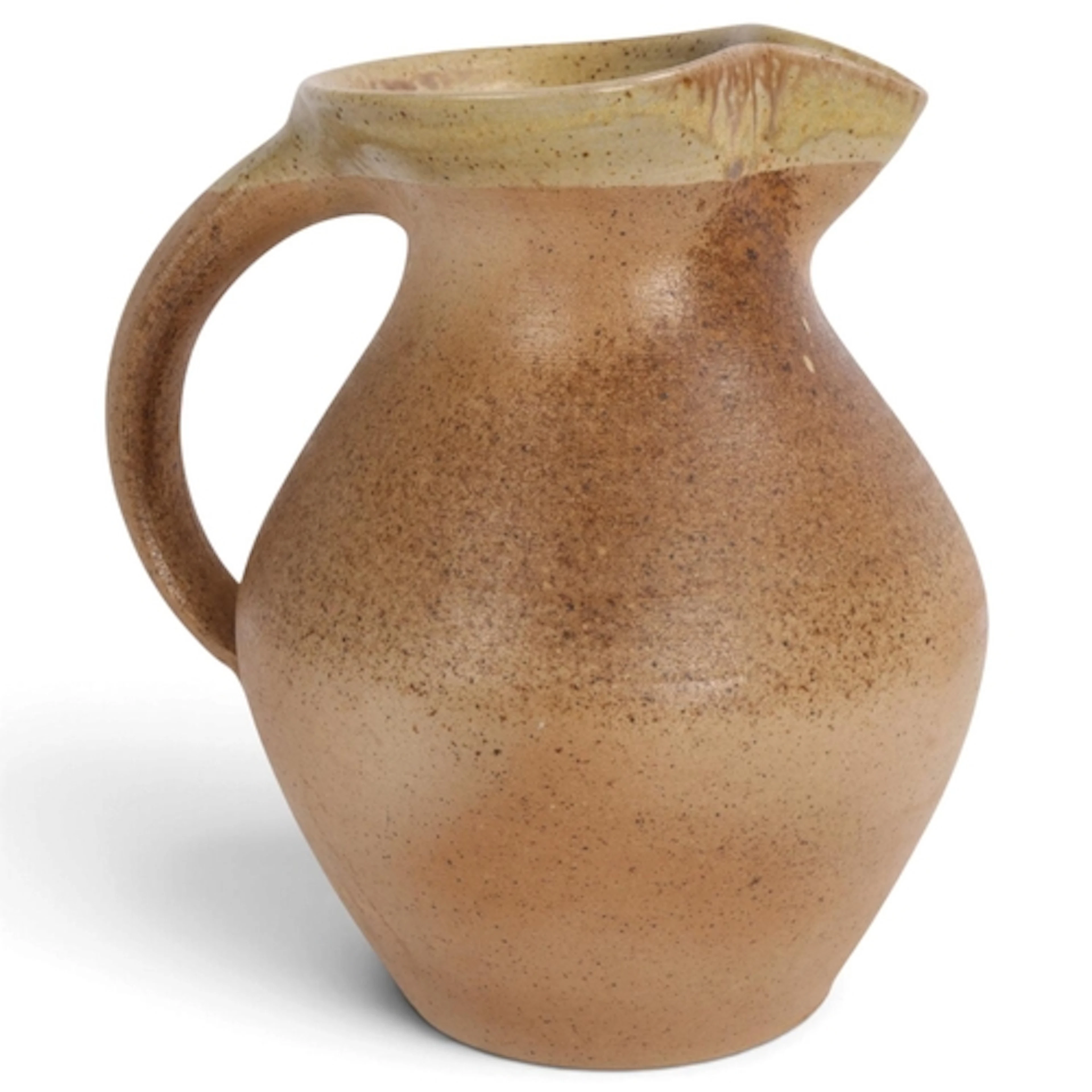 SVEND BAYER (b.1946), a stoneware wood-fired jug with ash gl...