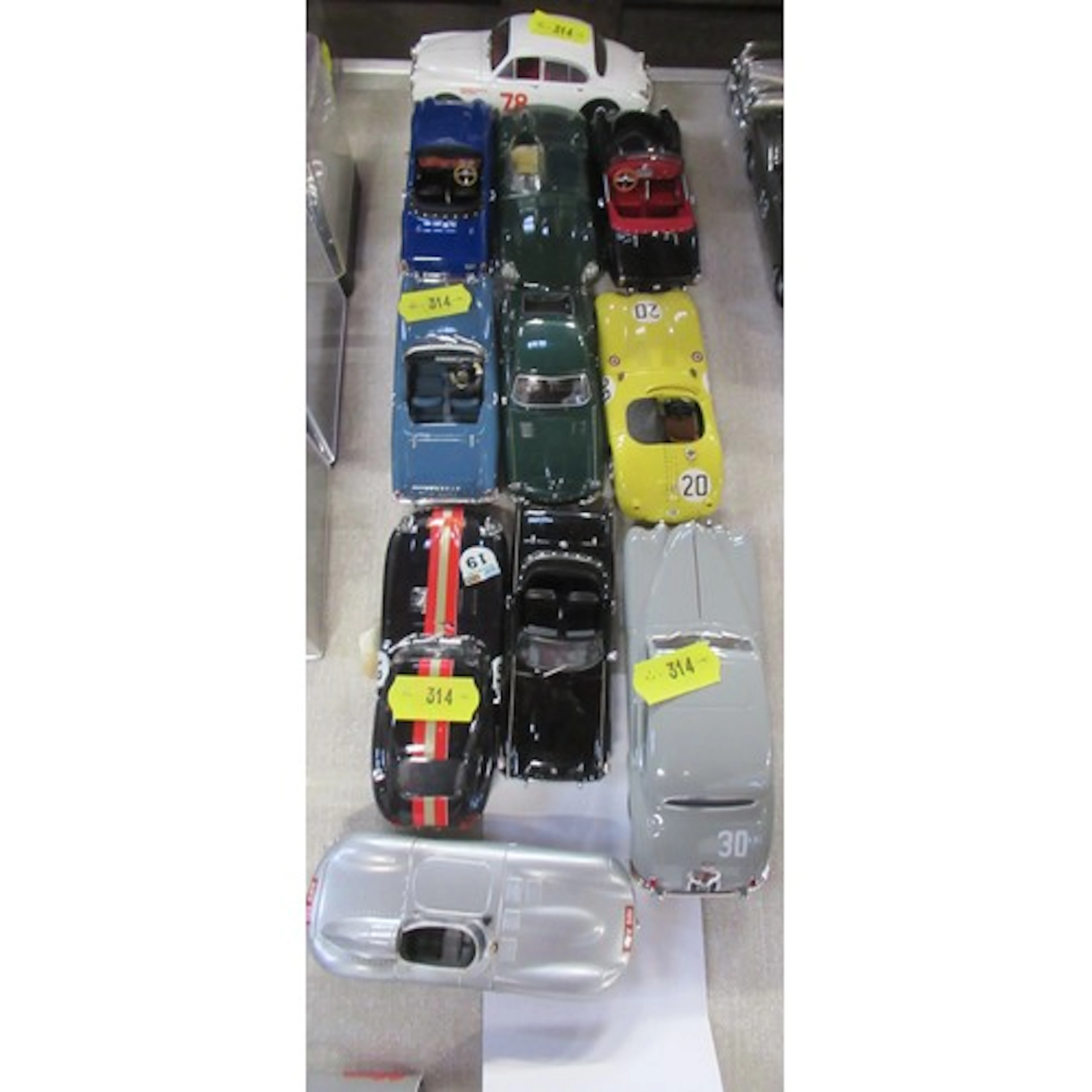 10 Various small scale Jaguar Sports Racing Cars and other ...