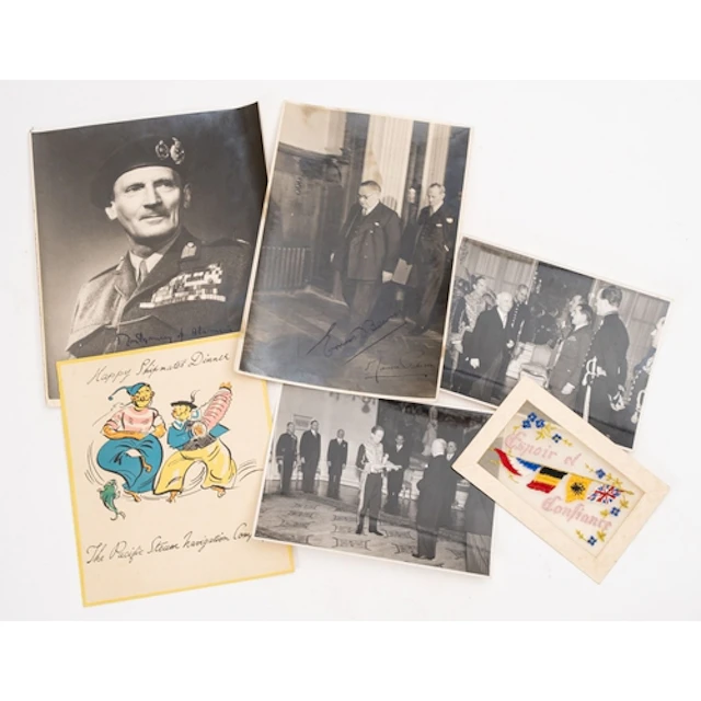 A signed Photograph of Field Marshall Montgomery. Signed in ...