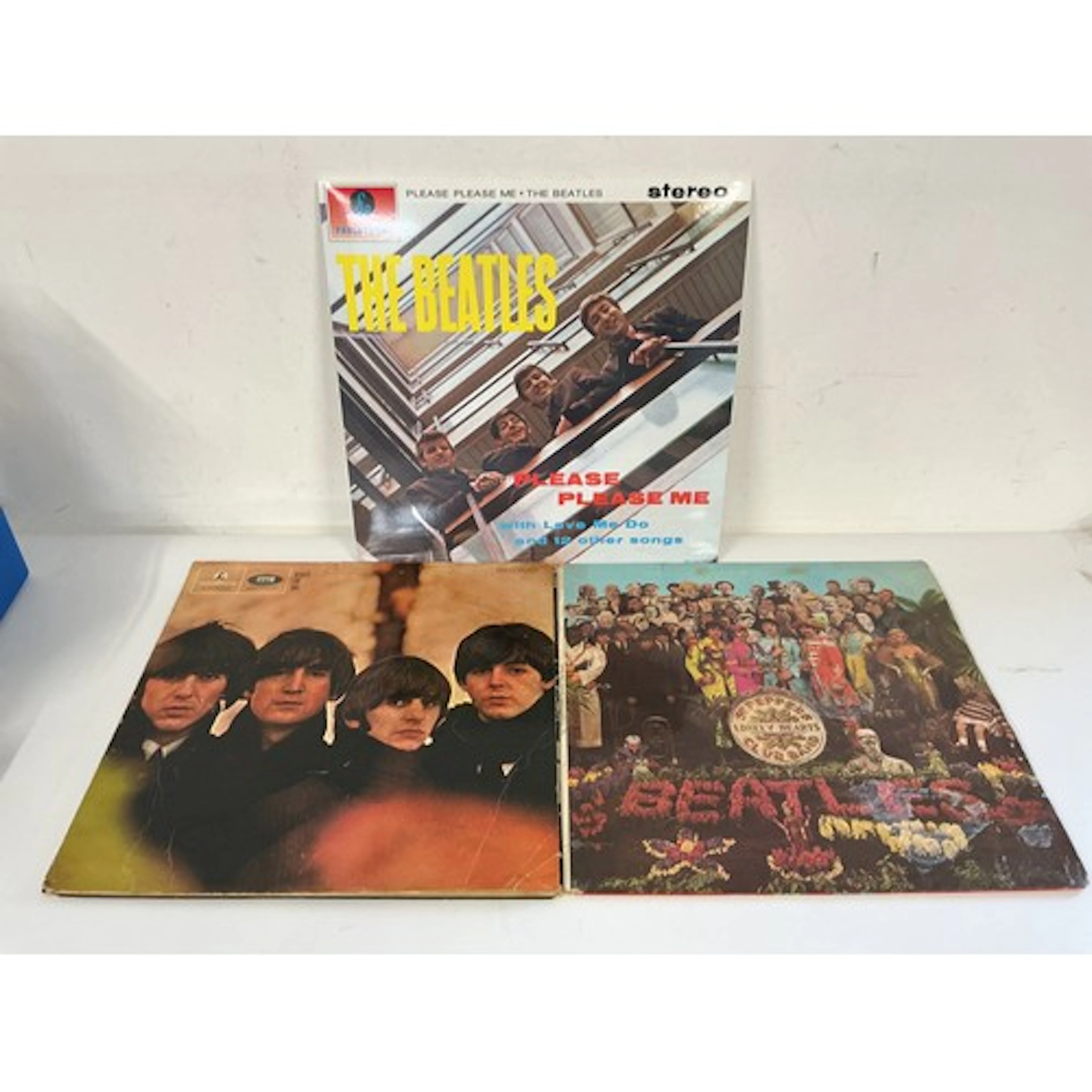 Three Beatles LPs comprising a NM 180g stereo pressing of Pl...