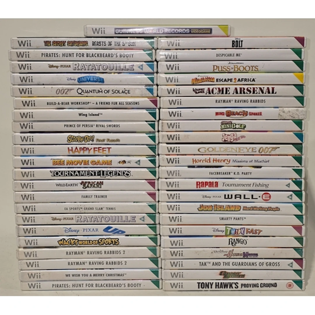 A collection of boxed Nintendo Wii games. 45 in all.