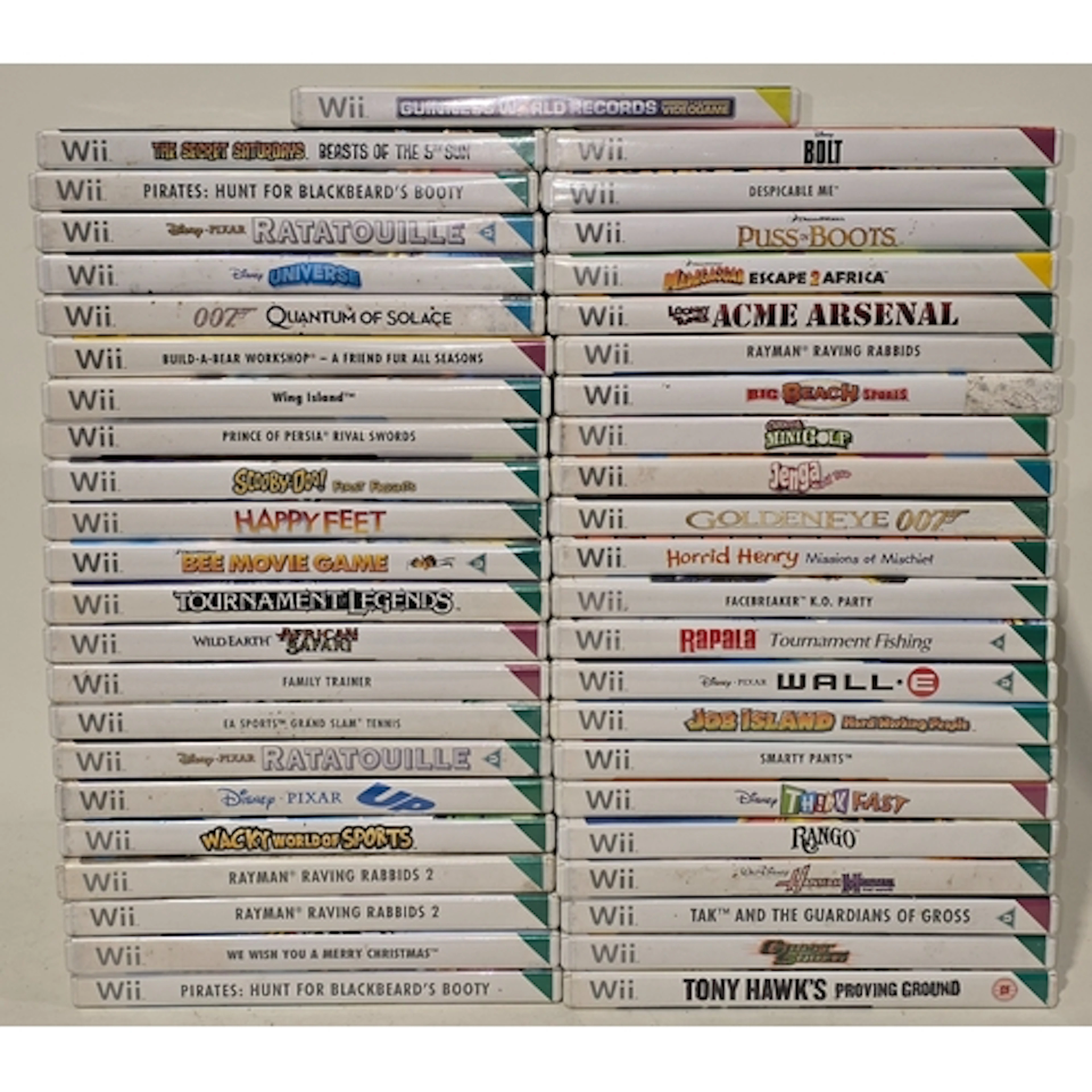 A collection of boxed Nintendo Wii games. 45 in all.