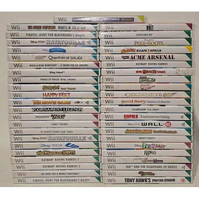 A collection of boxed Nintendo Wii games. 45 in all.