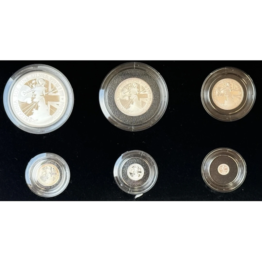 UK 2017 Britannia Collection Silver Proof six-coin set, comp...