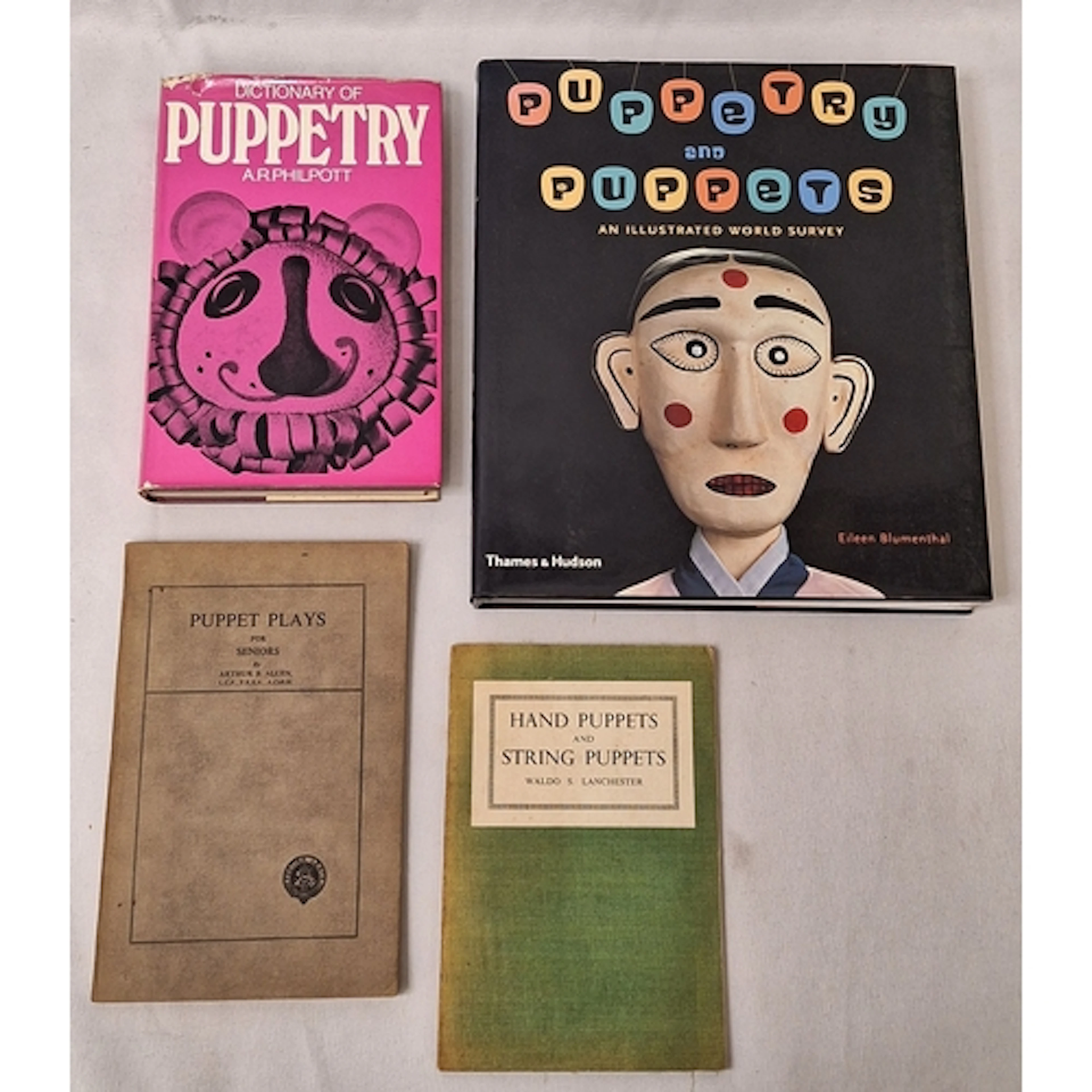 Vintage Books in Puppetry incl. Dictionary of Puppetry by AR...
