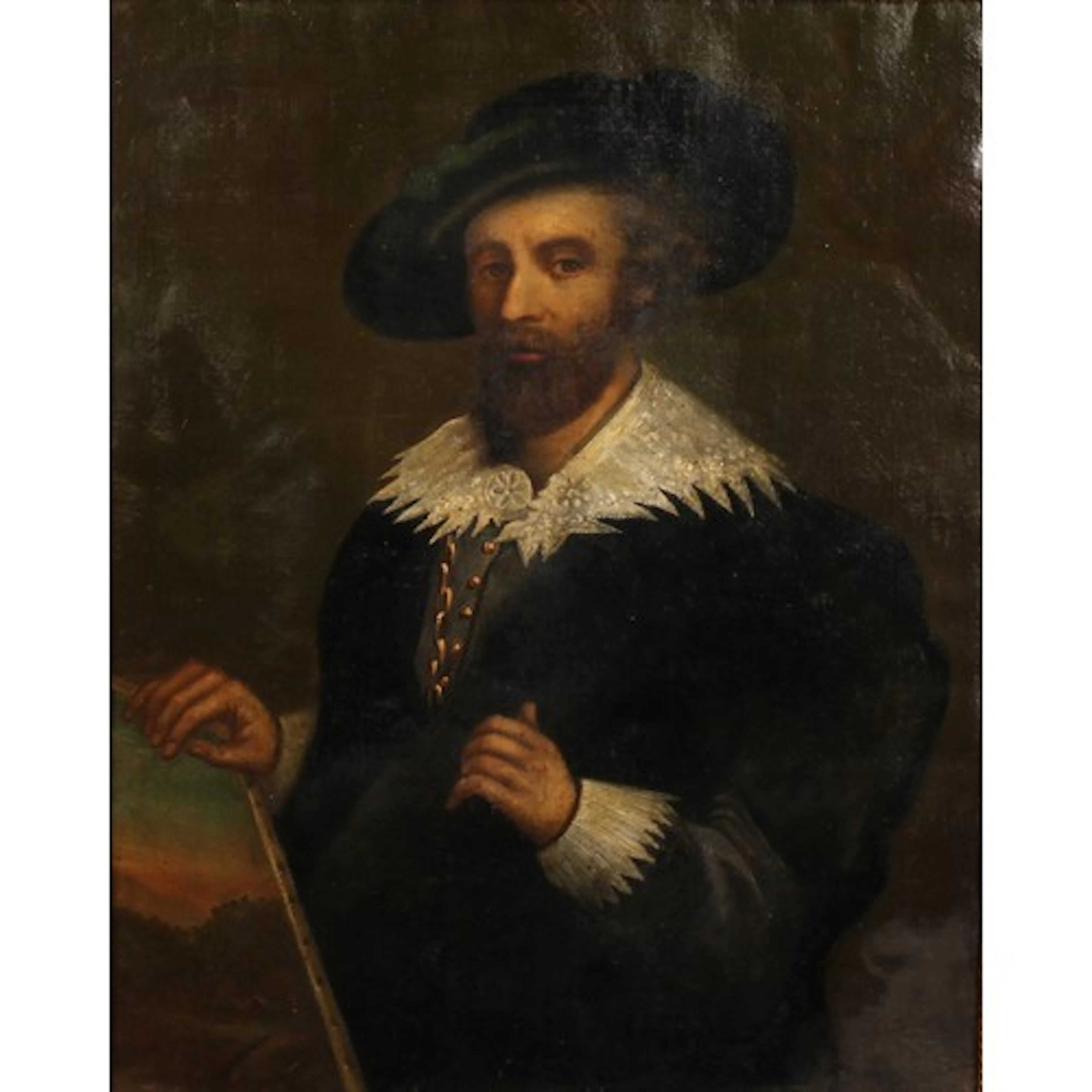After Peter Paul Rubens (19th century) Self Portrait oil on ...
