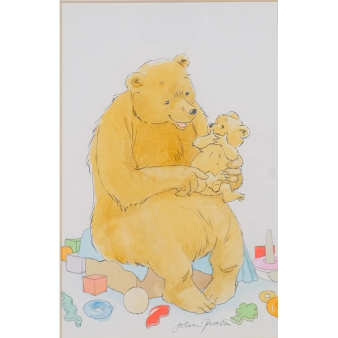 John Prater (1947), watercolour and pencil on paper, Tickly ...
