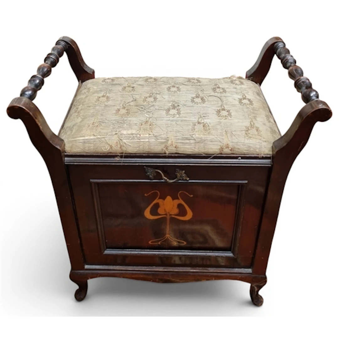An early 20th Century Art Nouveau Piano Stool by Black & Son...