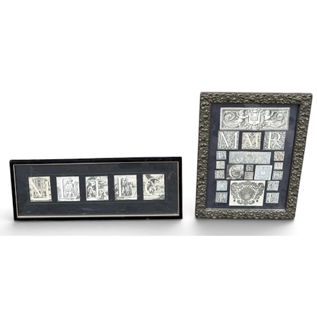 A COLLECTION OF 16TH/17TH CENTURY ENGRAVED LETTERS AND FRONT...