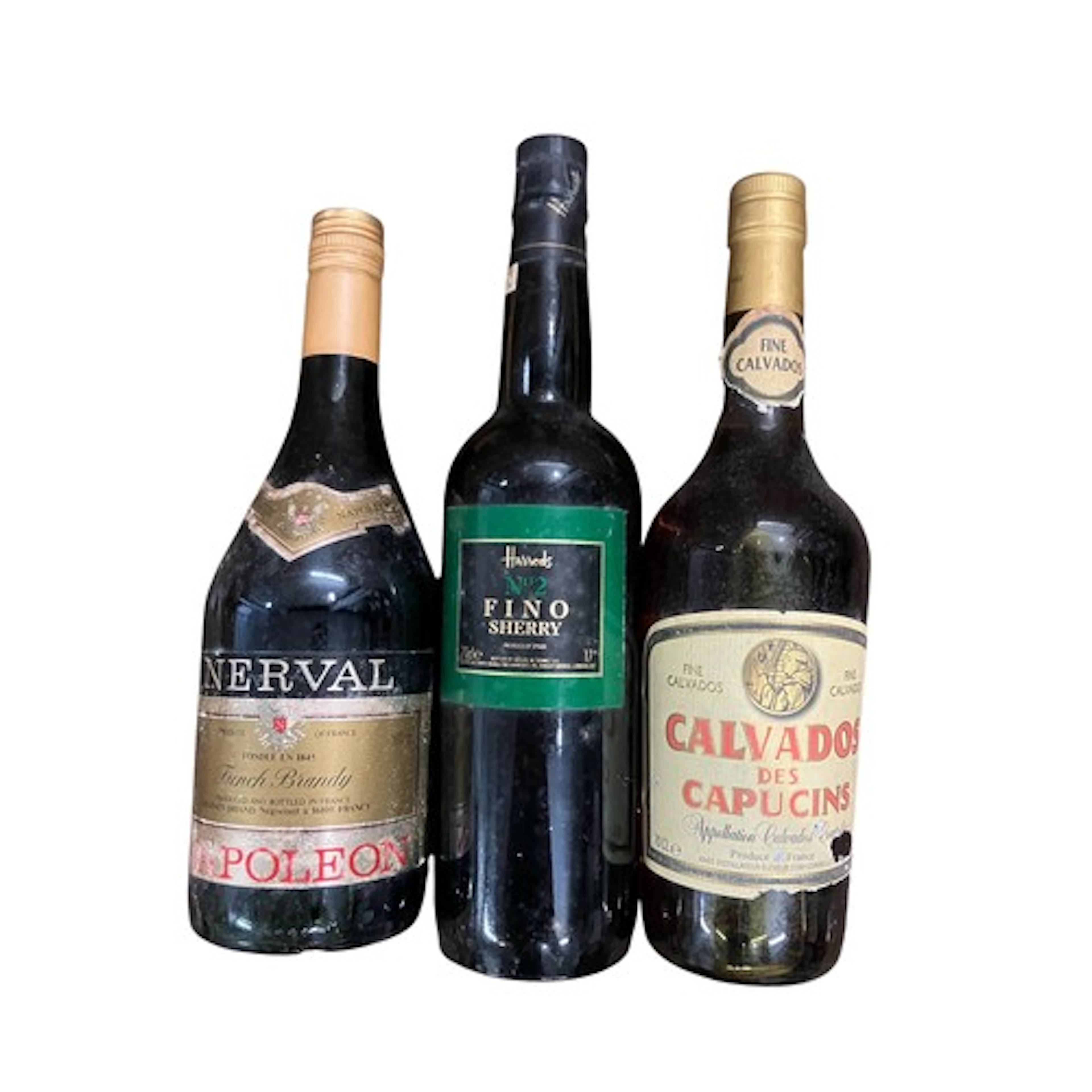 1 x Nerval Napoleon French Brandy 70cl, 1 x Calvados des Cap...