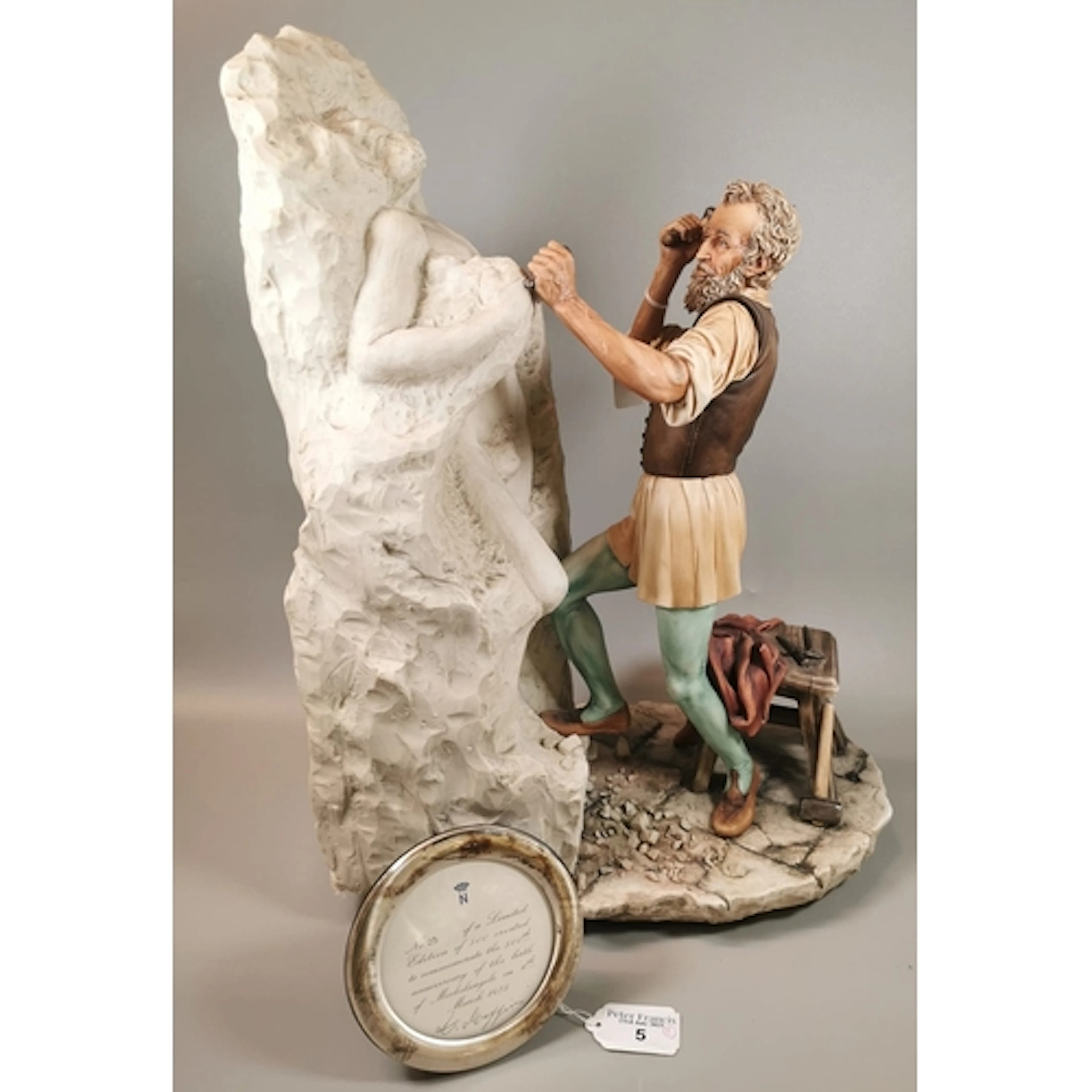 A Capodimonte limited edition figure made to commemorate the...