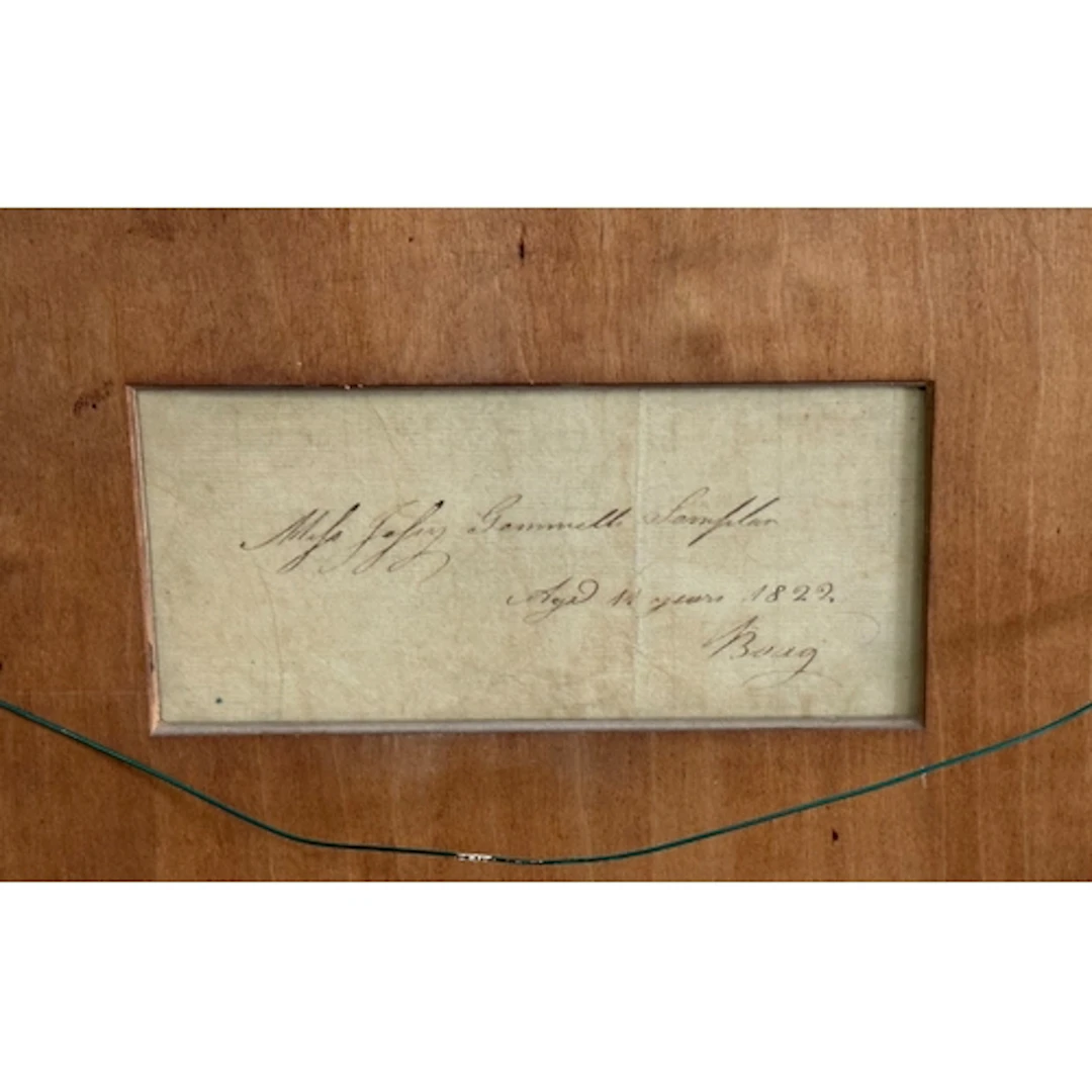 A George IV needlework sampler, the work of 'Jessy Gemmell, ...